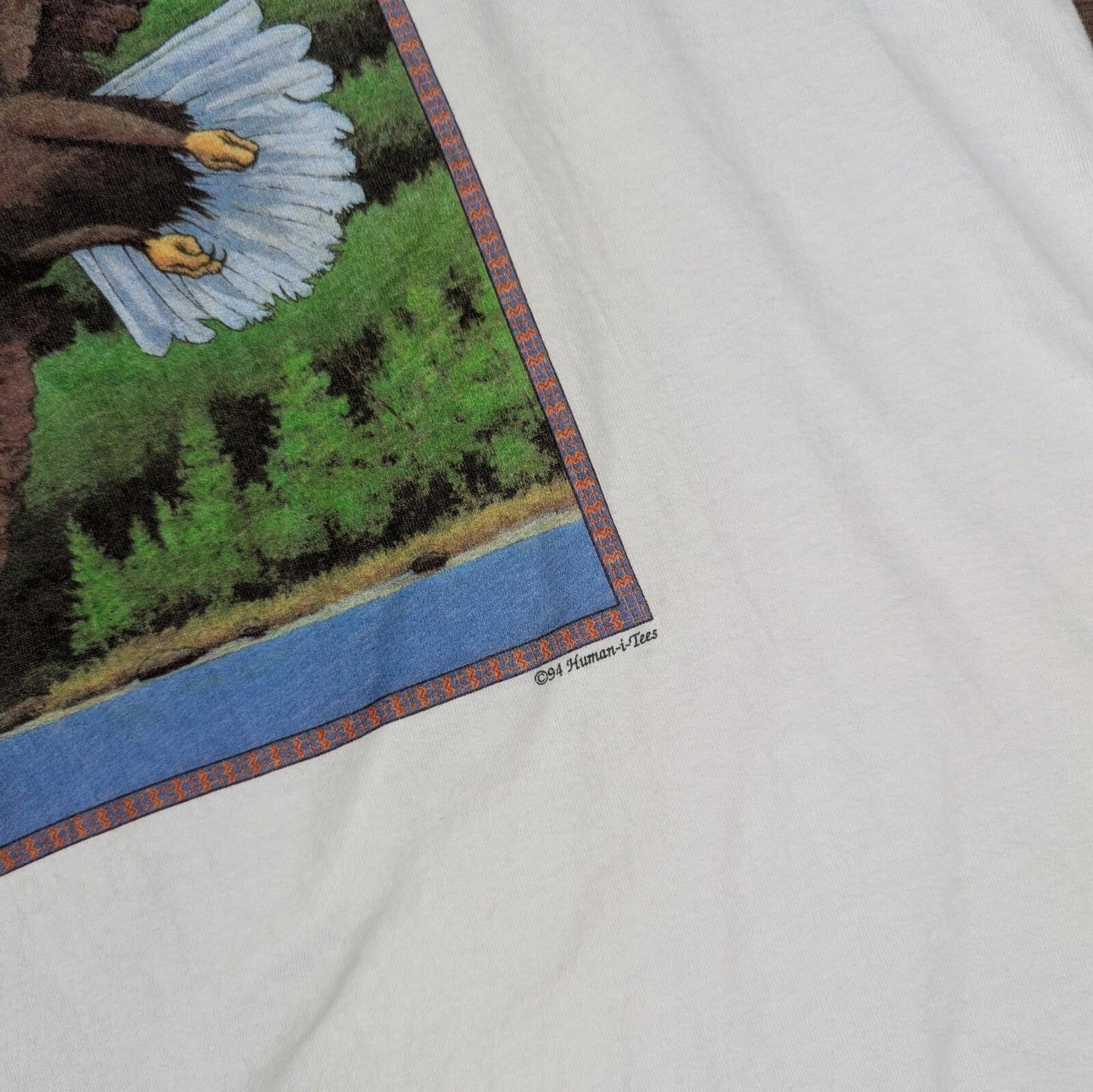 1990s Vintage Single Stitch Eagle Mountains Graphic T-Shirt Size L