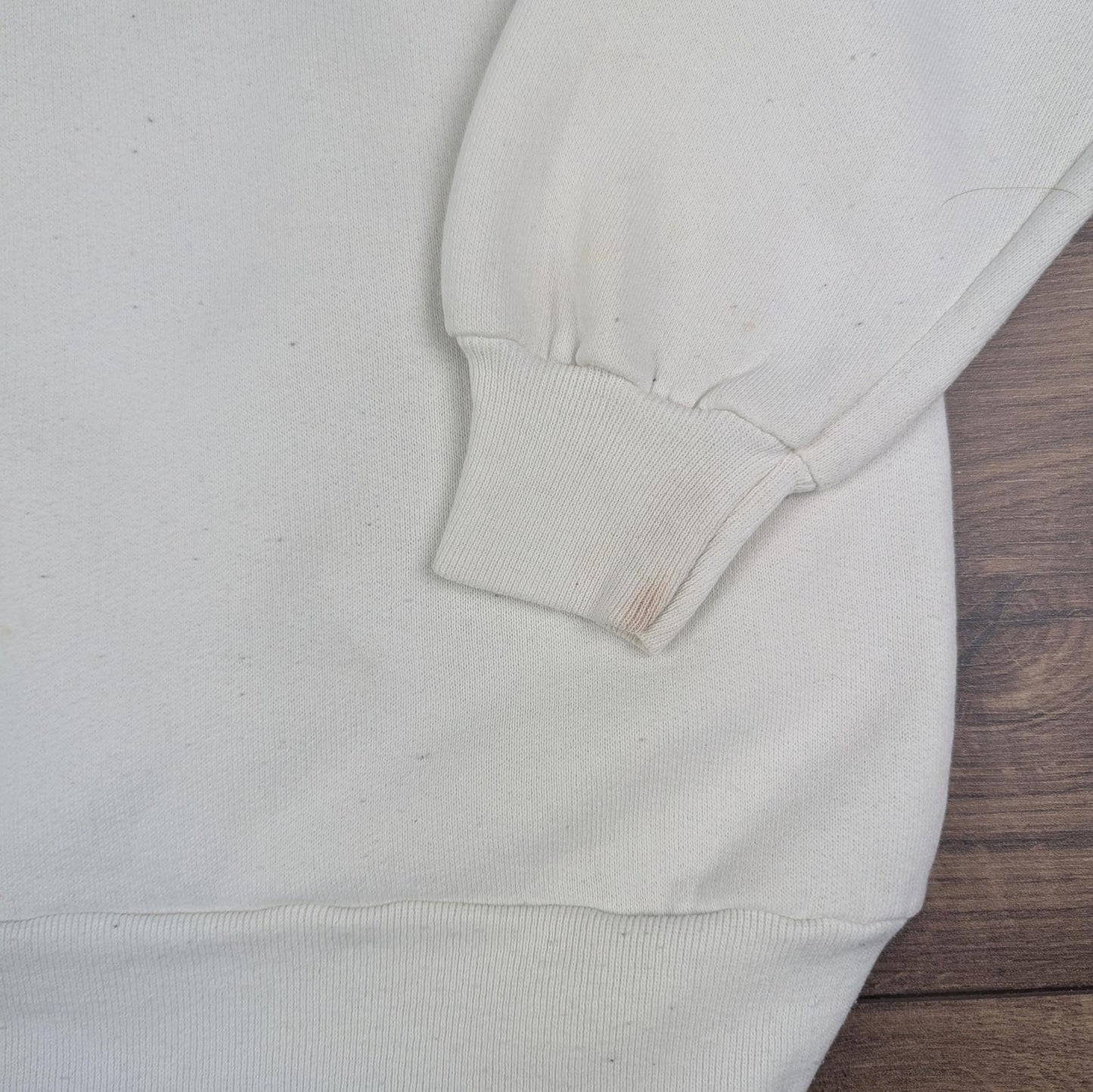 White/Cream 1980s Vintage Disney Mickey Mouse Graphic Jumper Size S/M