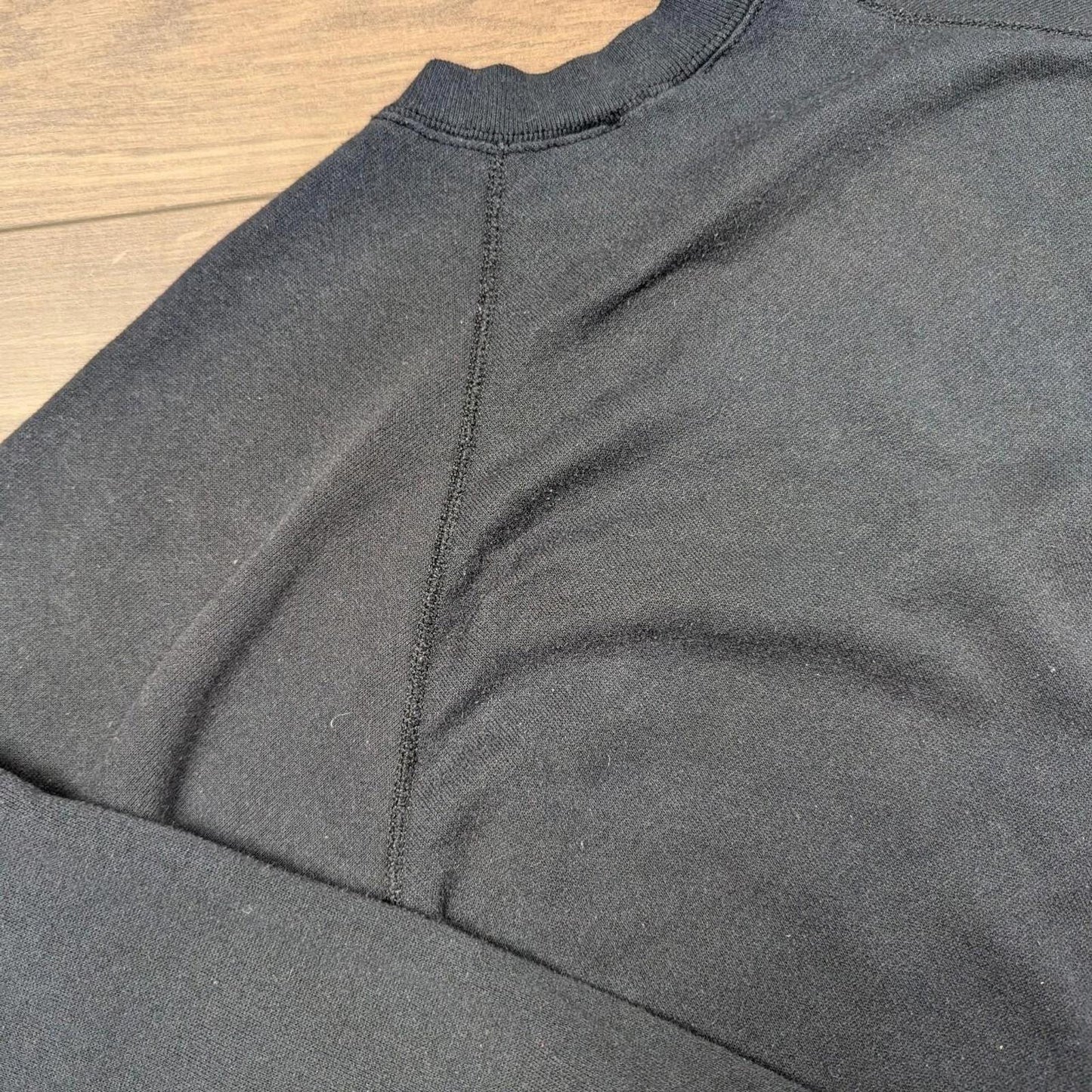 Vintage 1980's Black Modern Art Graphic Sweatshirt Jumper