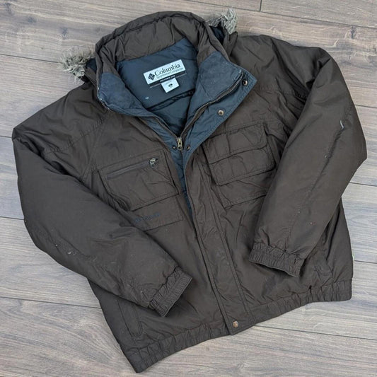 Vintage 2000s Columbia Heavyweight Feather Down Ski Snowboard Puffer Jacket XL