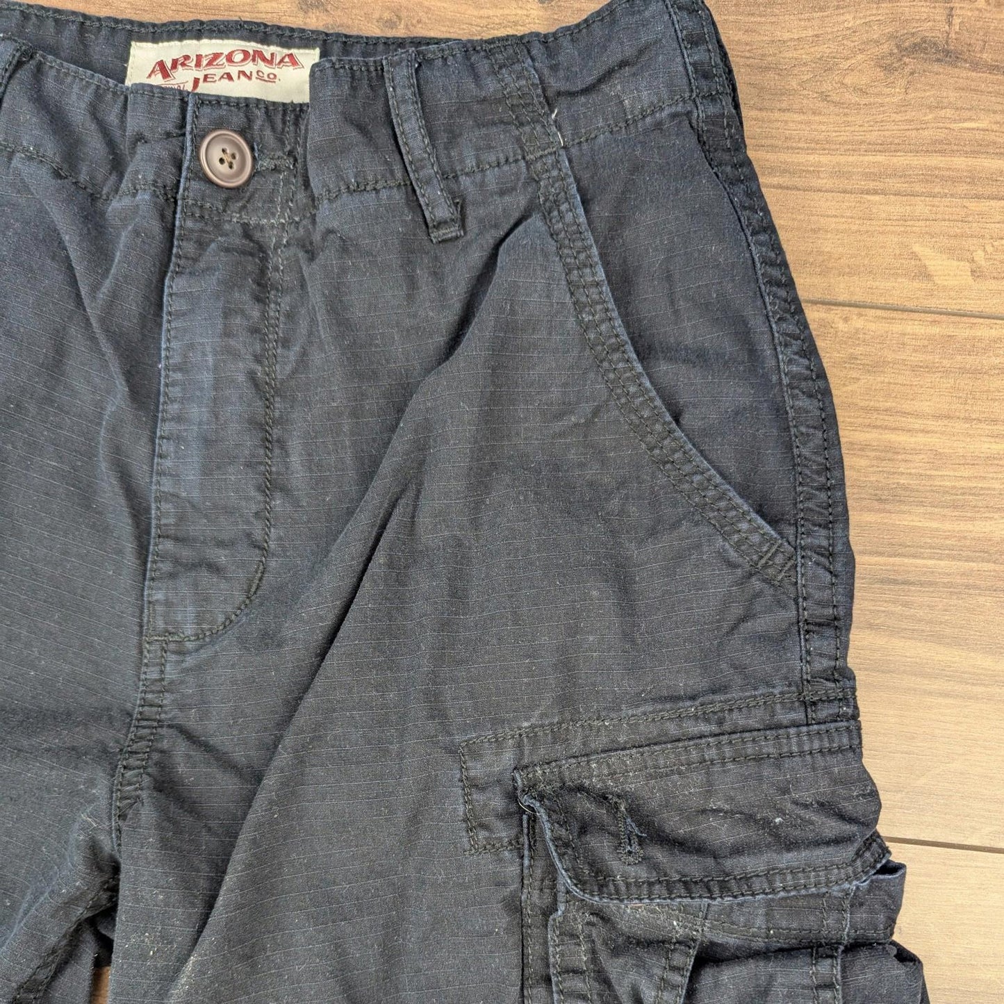 Vintage 2000s Black Arizona Jeans Cargo Utility Shorts W29