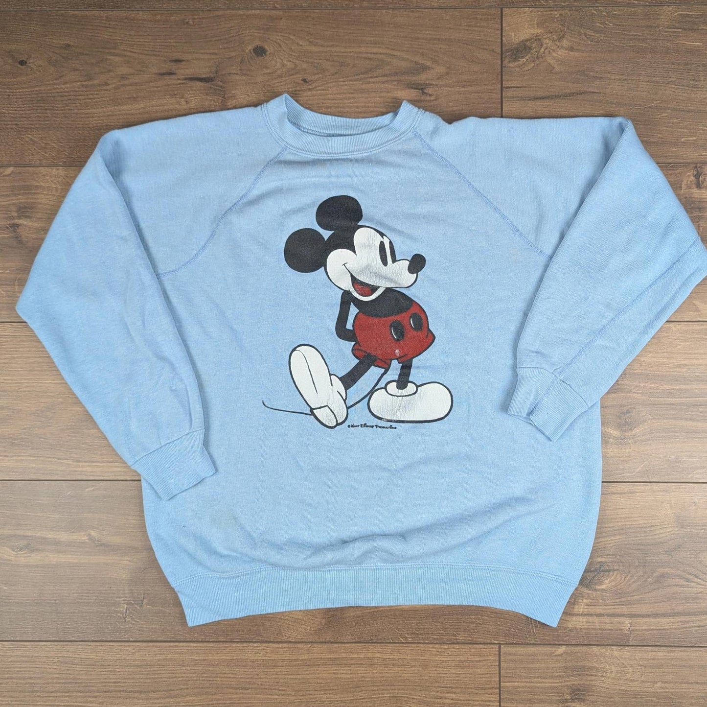 Early 1980s Vintage Mickey Mouse Disney Sweatshirt Jumper Size L