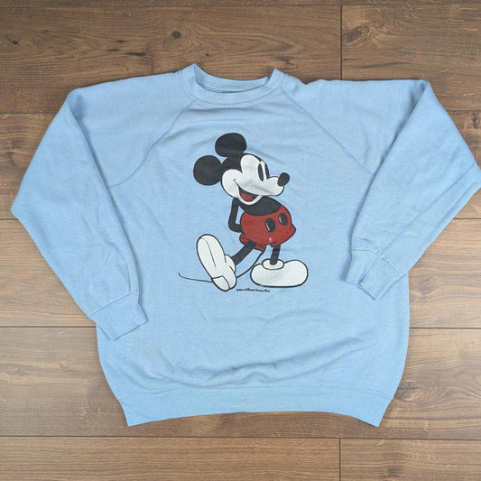 Early 1980s Vintage Mickey Mouse Disney Sweatshirt Jumper Size L