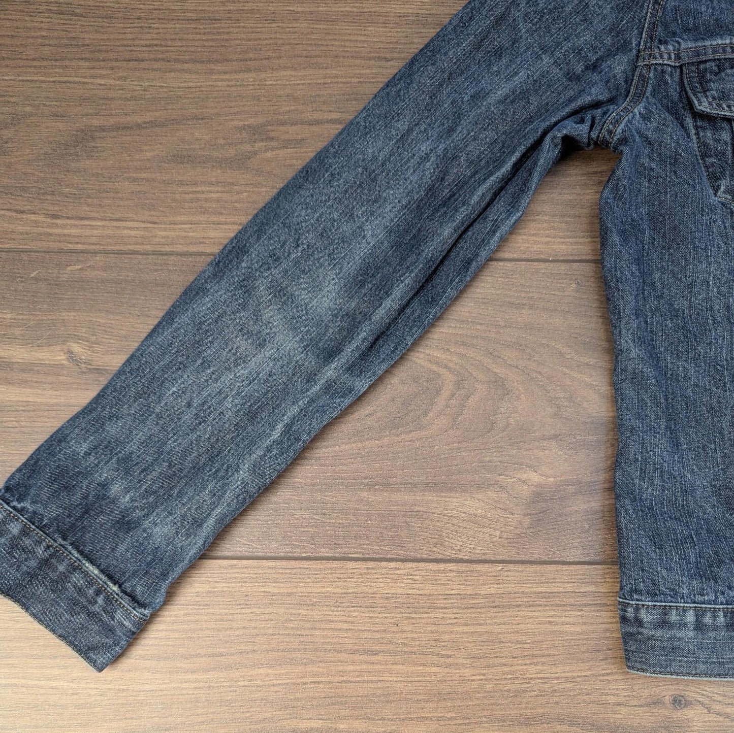Vintage 2000s Blue Fitted Denim Jacket Size M