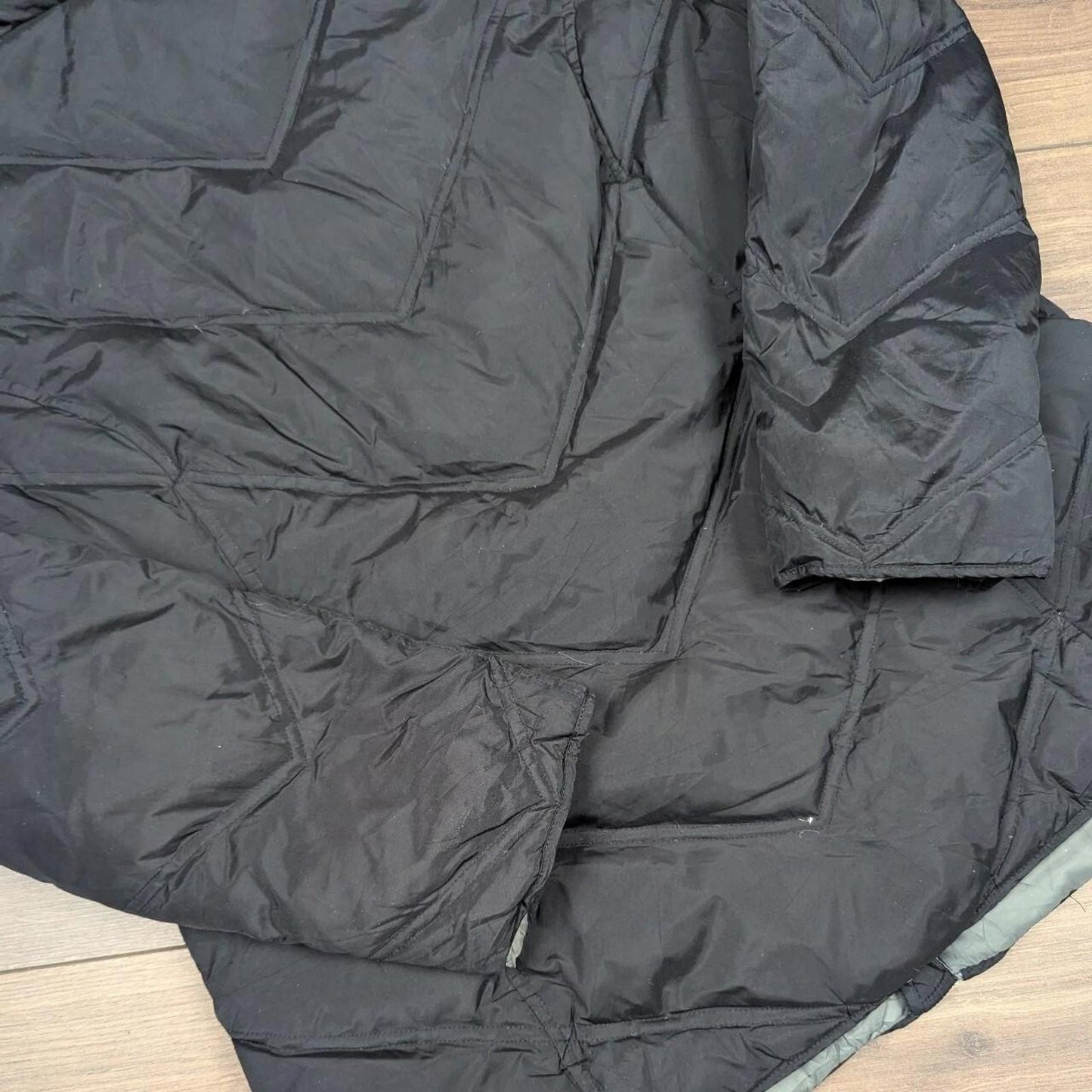 Black Tommy Hilfiger 00's Vintage Y2K Thick Down Feather Puffer Jacket Coat XL