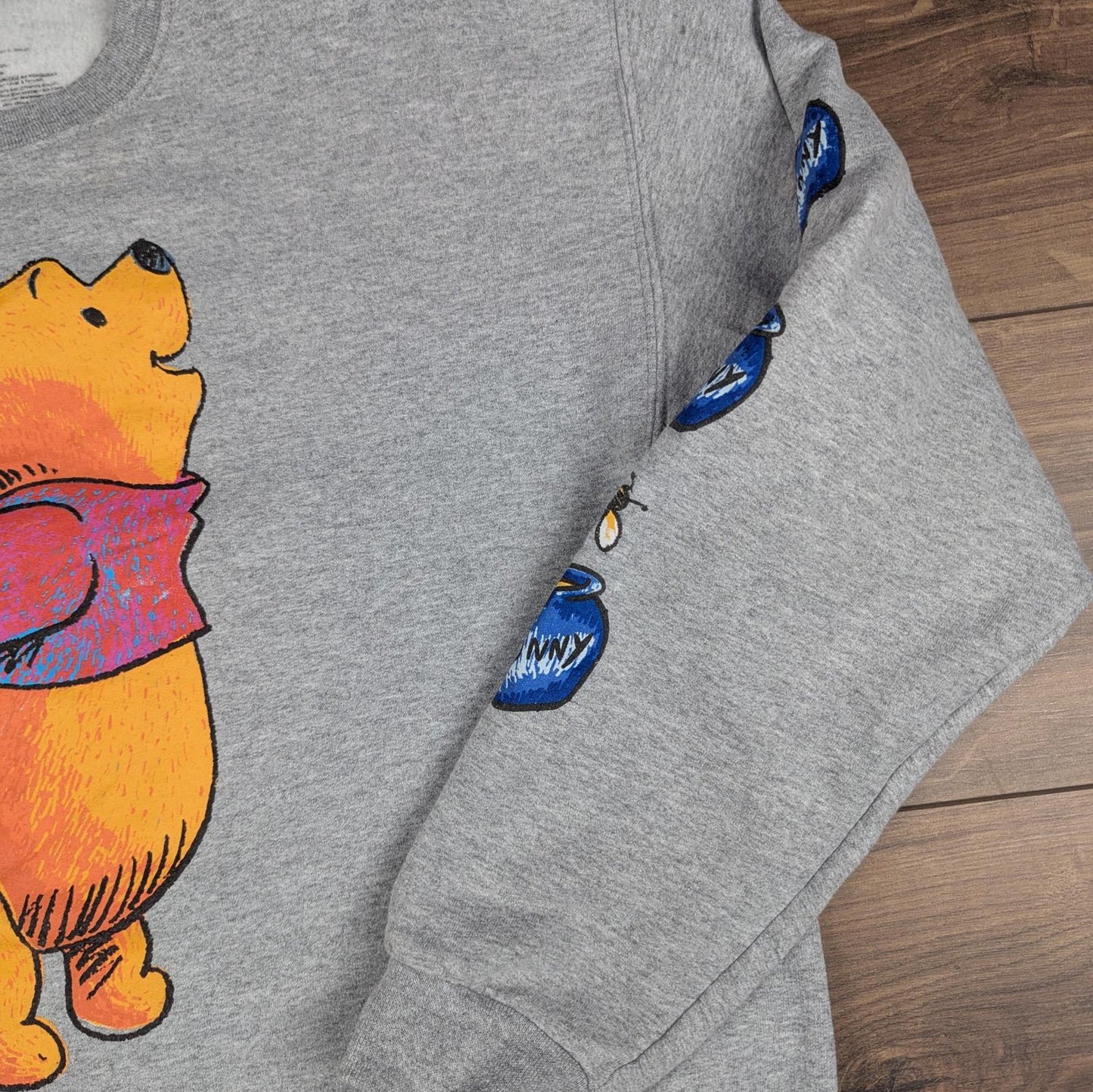 Grey Disney Winnie the Pooh Graphic Sweatshirt Size L
