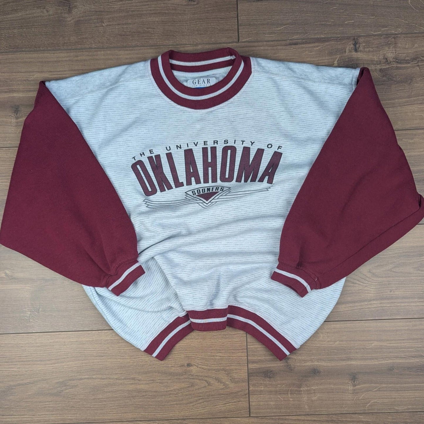 1990s Vintage Oklahoma College Oversized USA Sweatshirt Size XL