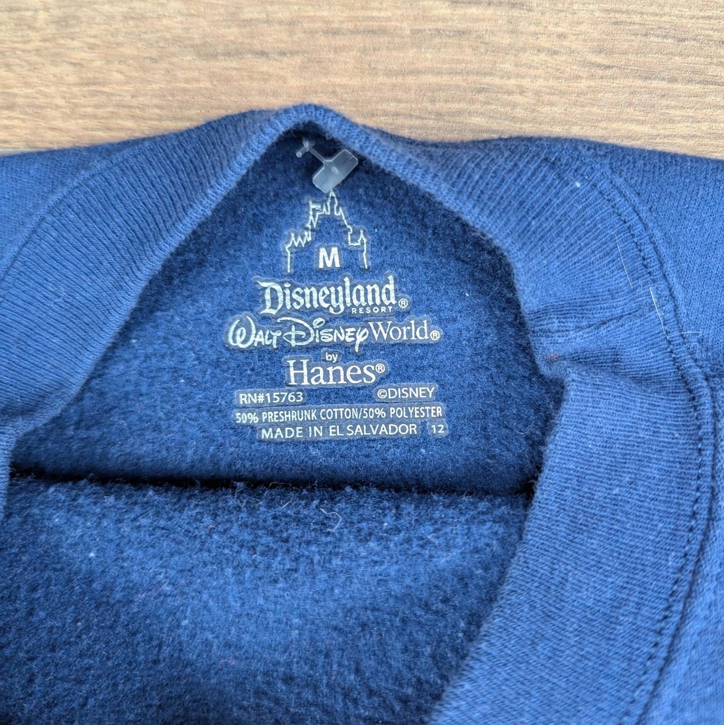Navy Retro Walt Disney World Hanes Graphic Sweatshirt Size M