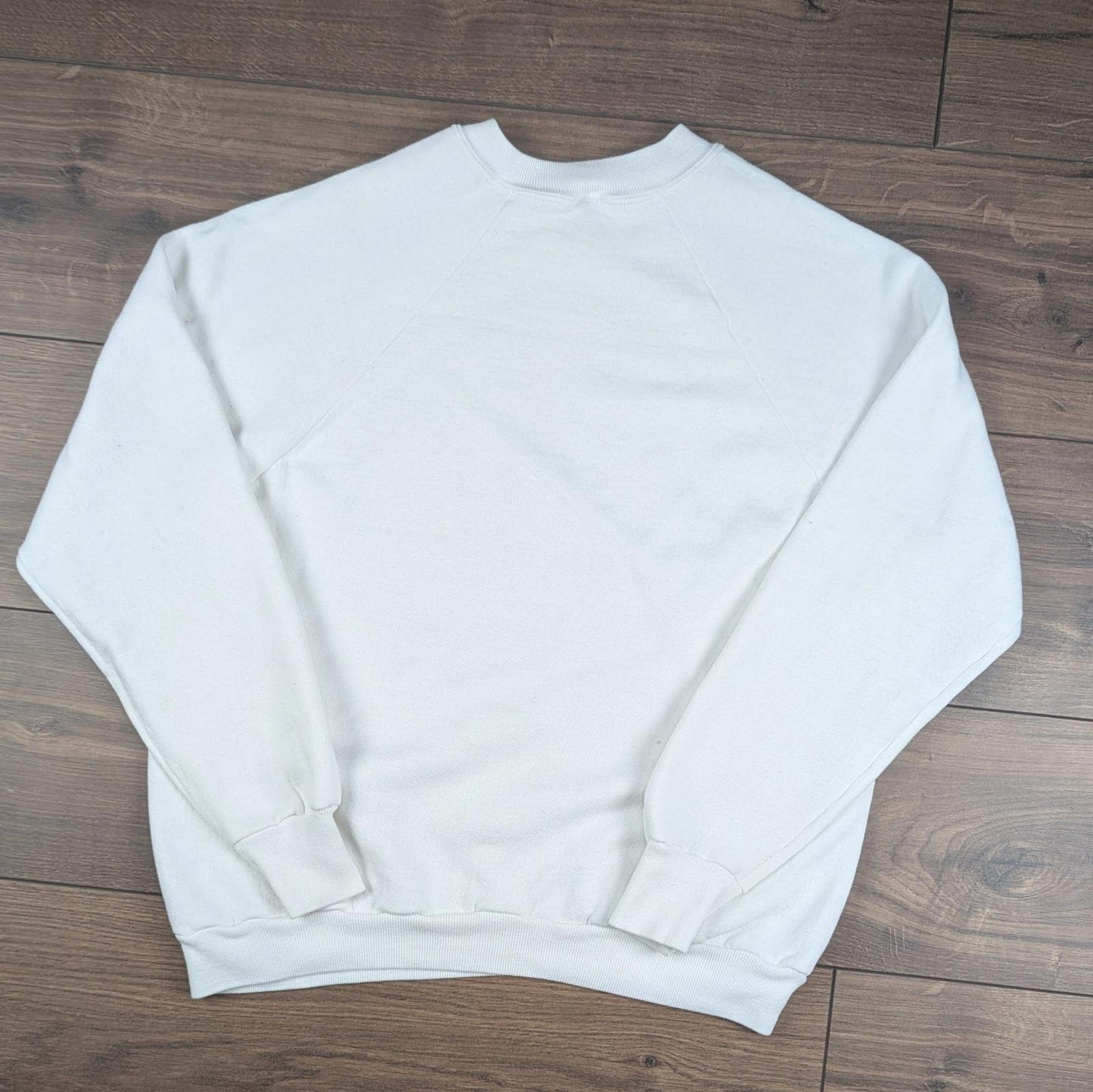 Vintage 90's White Reindeer Rudolph Christmas Jumper Sweatshirt Size M