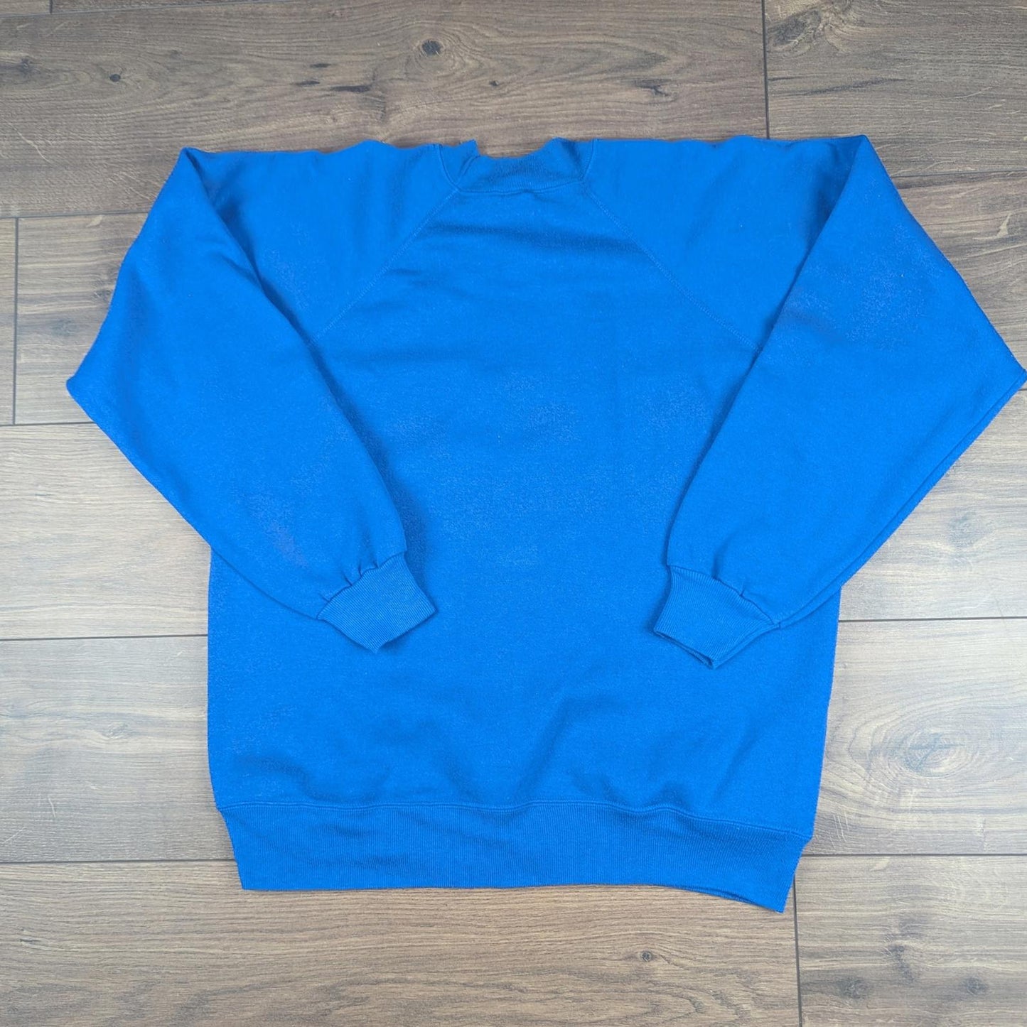 Blue 90s Vintage Polar Bear Graphic Christmas Jumper Sweatshirt Size L