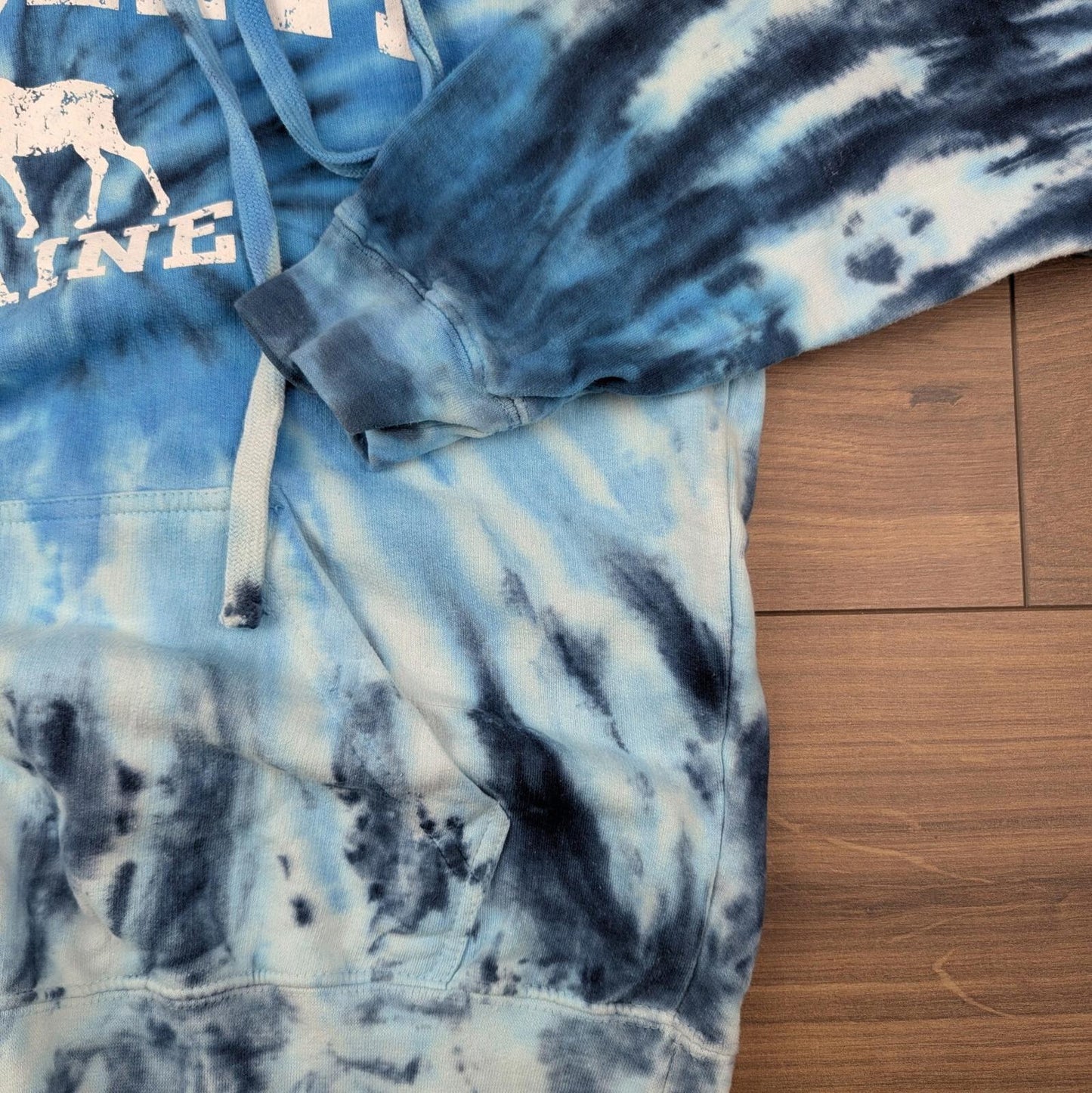 Rangely Maine Tie-Dye Hoodie Sweatshirt