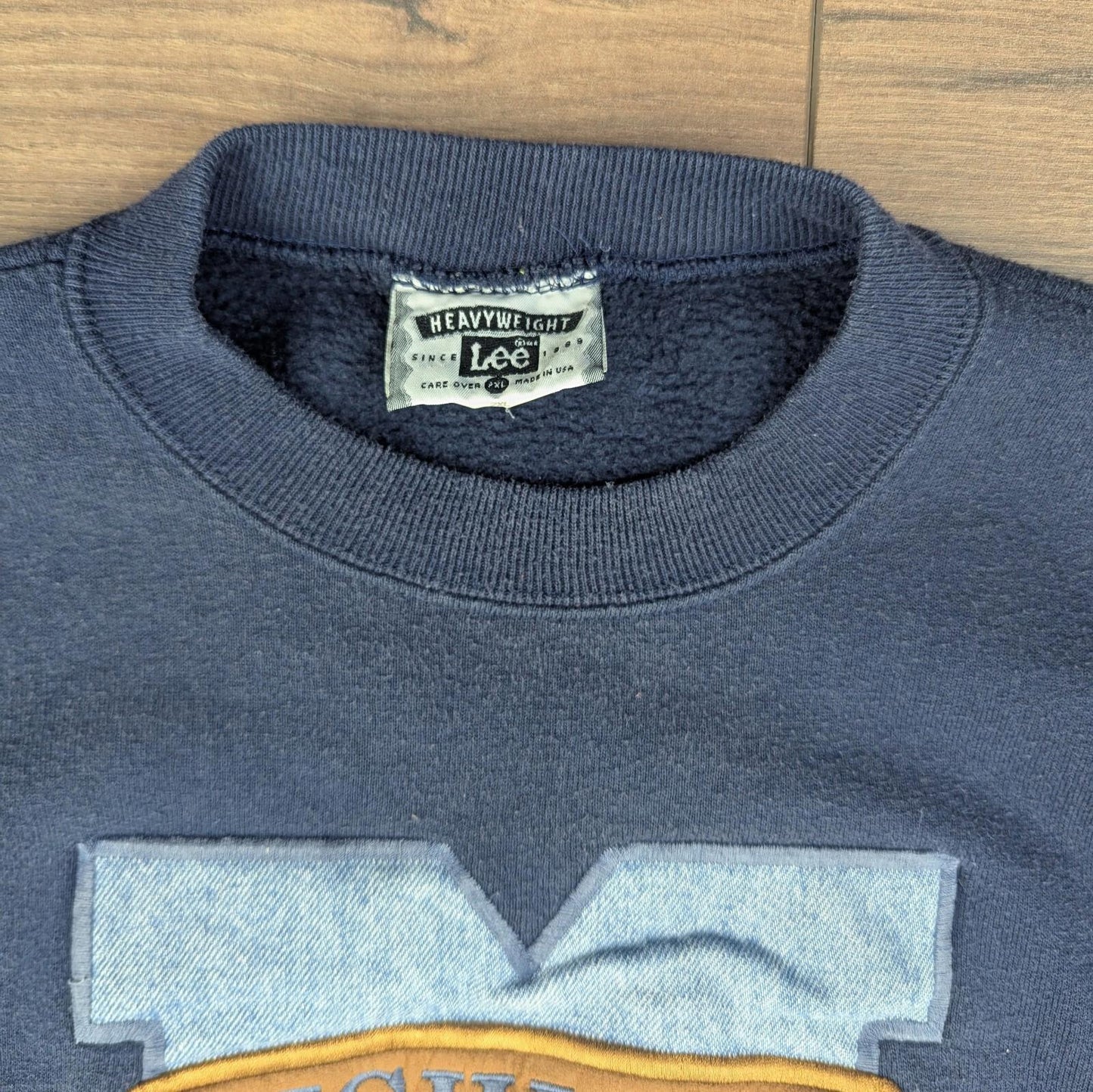 1990s Vintage Lee Michigan Embroidered Heavyweight Sweatshirt Size 2XL