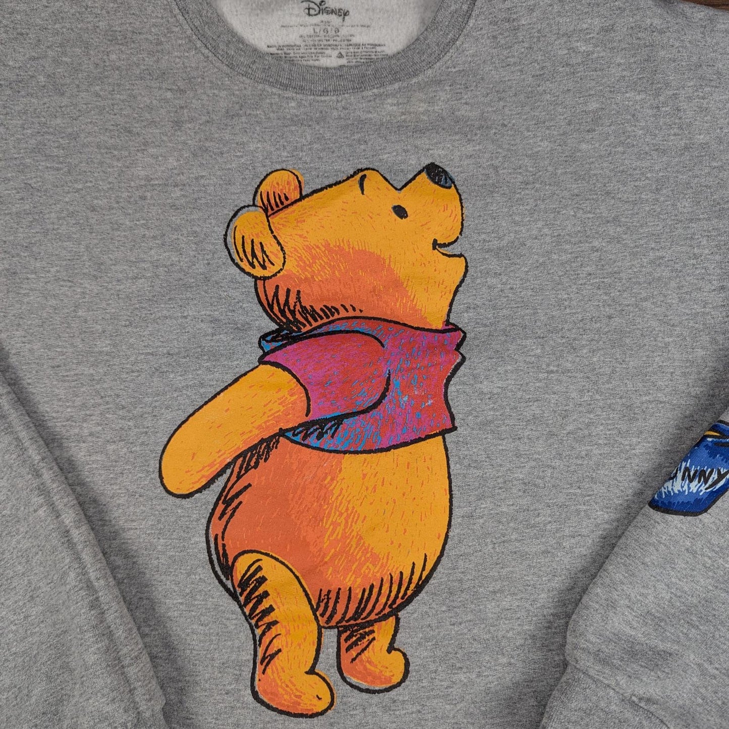 Grey Disney Winnie the Pooh Graphic Sweatshirt Size L