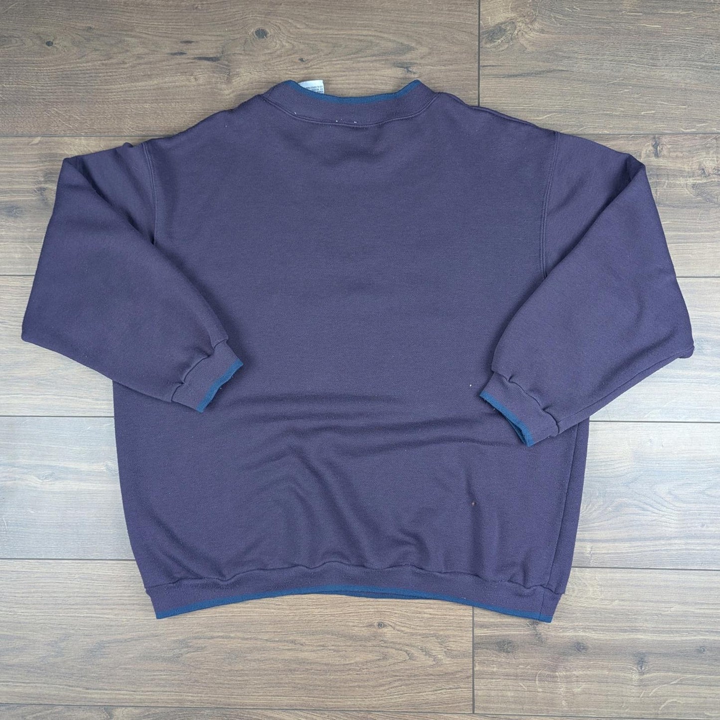 1990s Vintage Disney Mickey Mouse Retro Embroidered Purple Sweatshirt Size XL