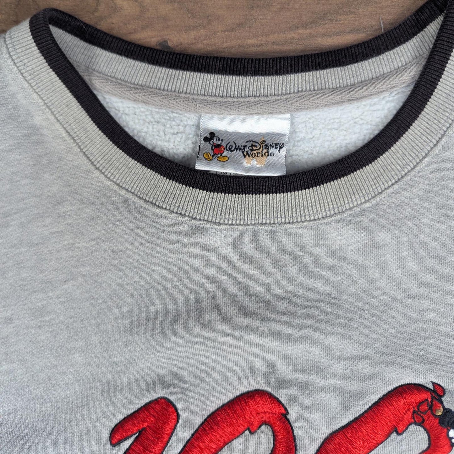 Vintage 2000s 100 Years of Disney Embroidered Grey Sweatshirt Jumper Size XL