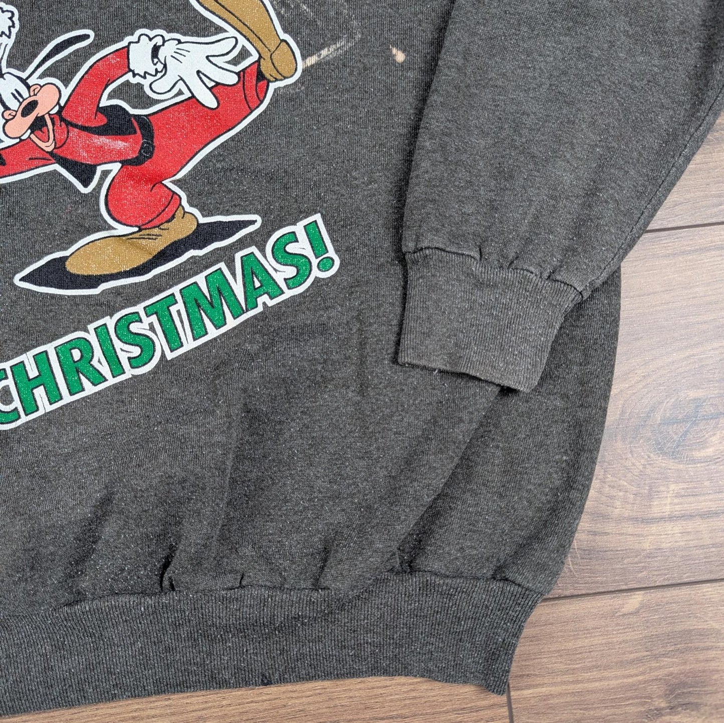 90s Vintage Goofy Christmas Jumper Sweatshirt Size M