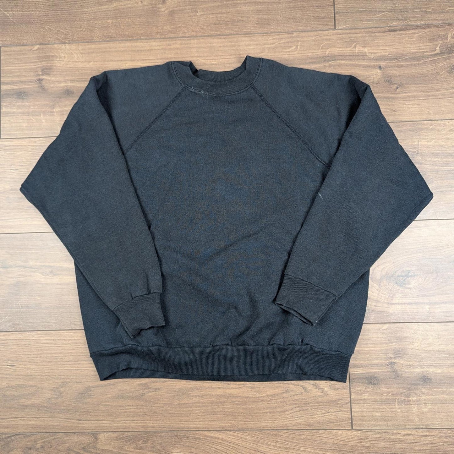 Black 1990s Vintage Santa Graphic Christmas Jumper Sweatshirt Size XL