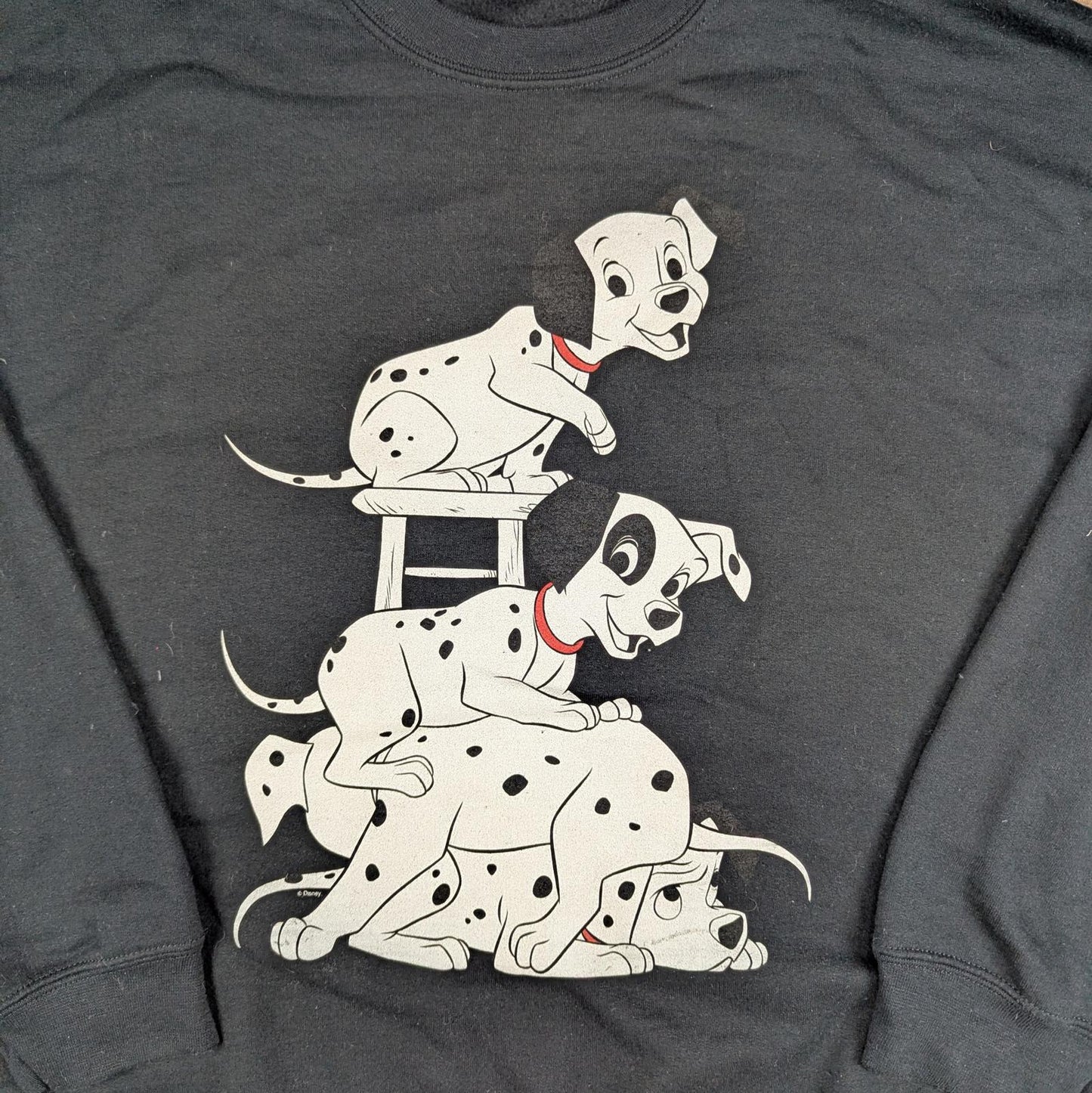 Black 101 Dalmatians Disney Graphic Sweatshirt Size L