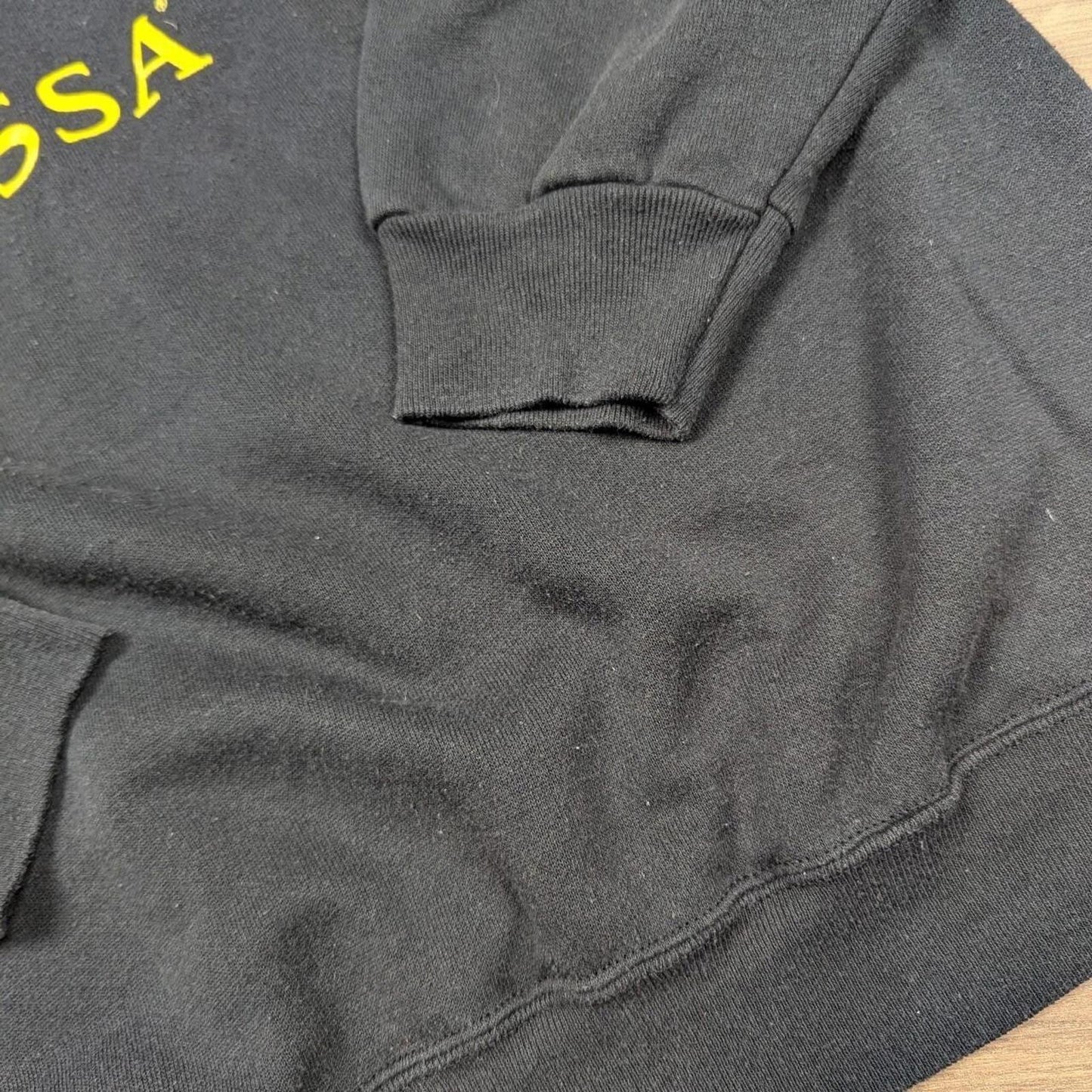 Vintage 1980's Black Modern Art Graphic Sweatshirt Jumper