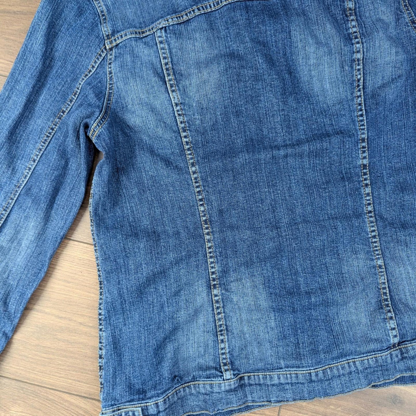 Vintage 2000s Blue Fitted Denim Jacket Size L/XL