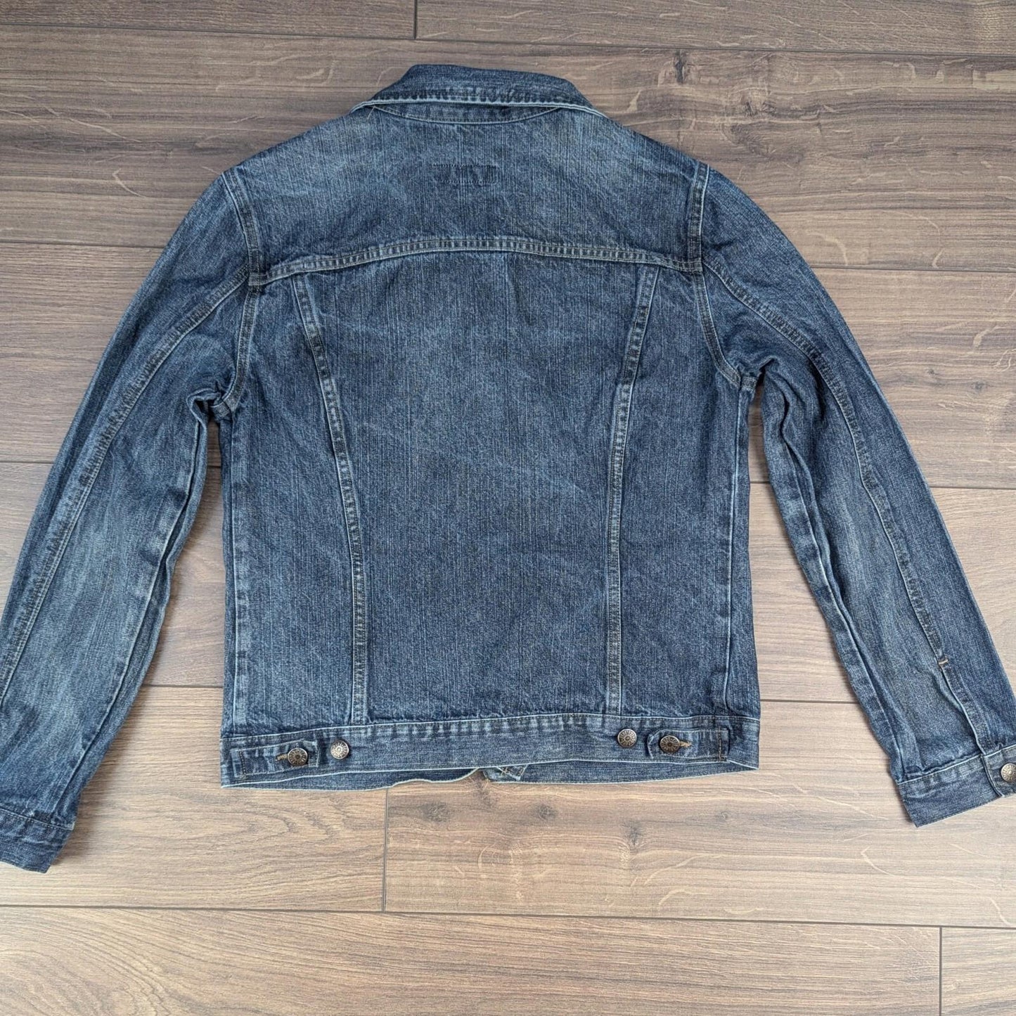 Vintage 2000s Blue Fitted Denim Jacket Size M