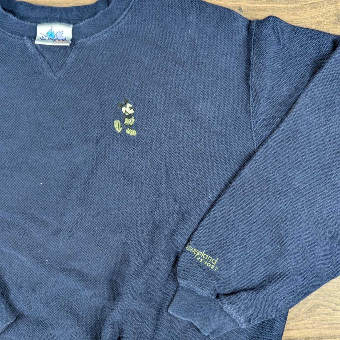 Early 2000s Vintage Disney Mickey Mouse 100% Cotton Woven Sweatshirt