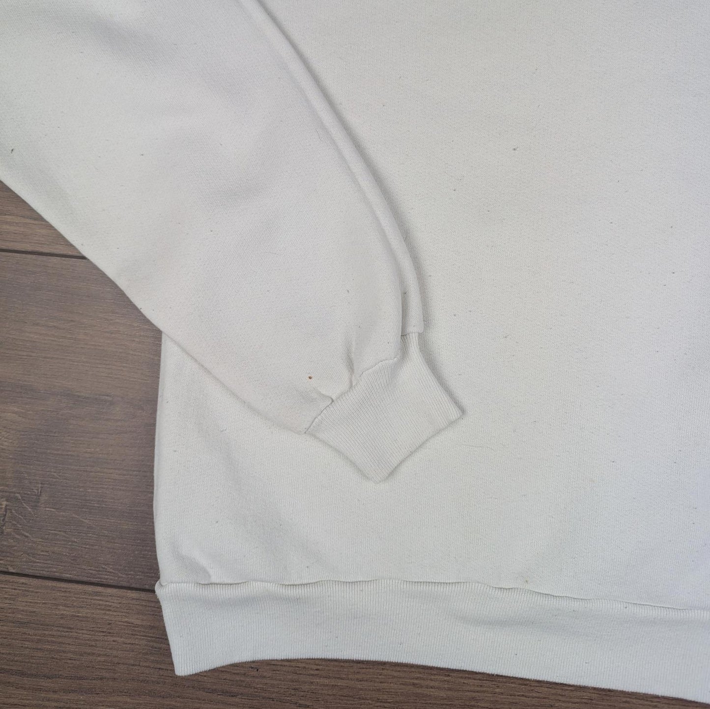 White/Cream 1980s Vintage Disney Mickey Mouse Graphic Jumper Size S/M