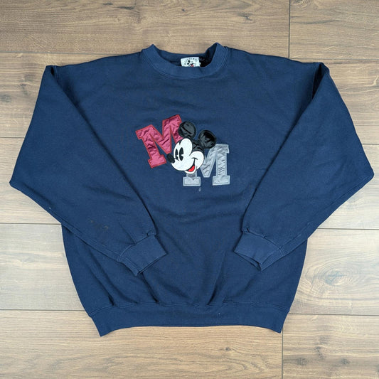 Vintage 1990s Mickey Mouse Disney Sweatshirt Jumper Size L