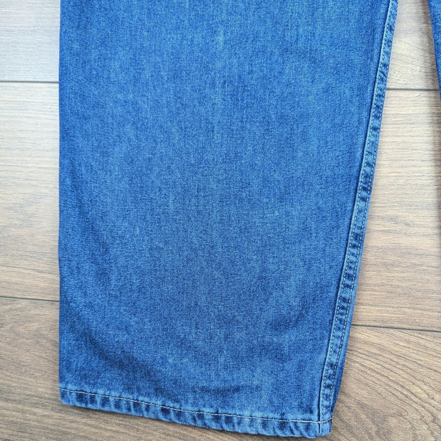 Blue Lee Dungarees Jeans Vintage 90's Baggy Carpenter Hip Hop Skater W38 L30