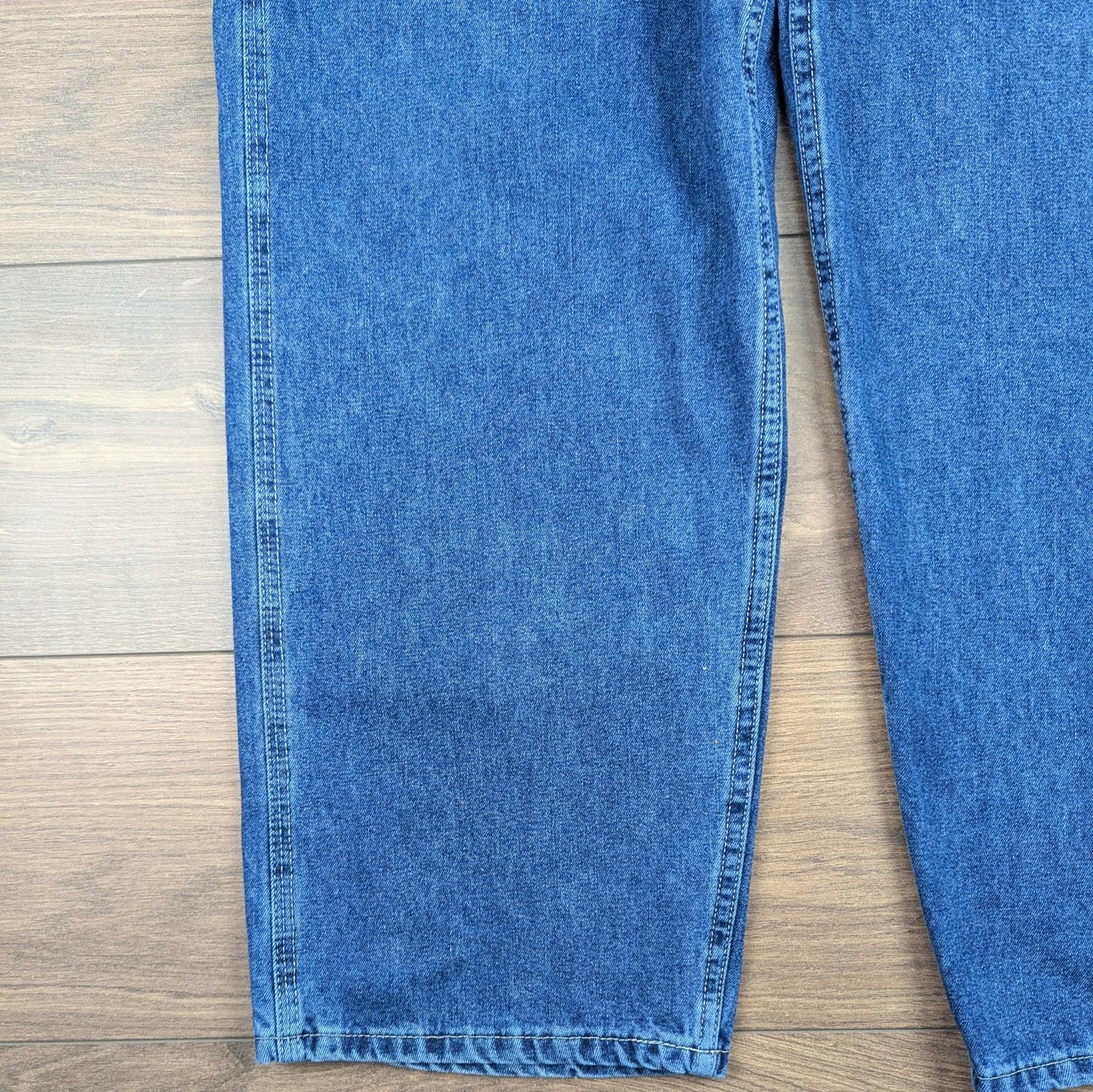 Blue Lee Dungarees Jeans Vintage 90's Baggy Carpenter Hip Hop Skater W38 L30