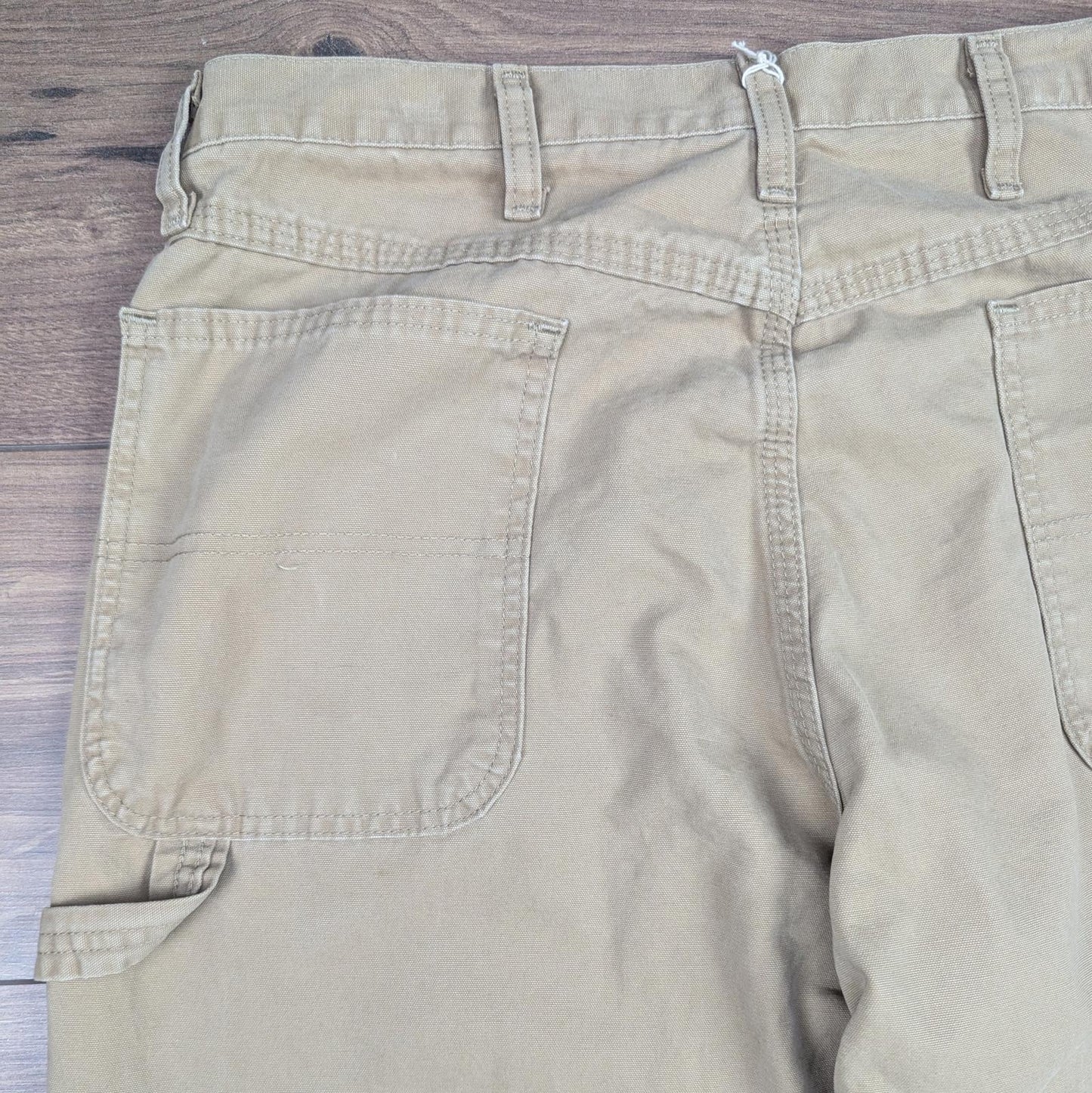 Tan Vintage Wrangler Carpenter Jeans  Trousers Cargo Straight Leg W36 L34