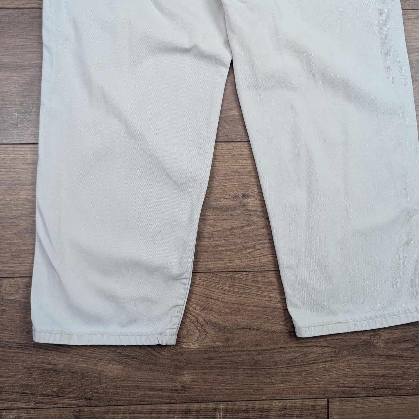 Vintage Beige Wrangler Carpenter Pants Jeans Baggy Cargo Straight Leg W30 L28