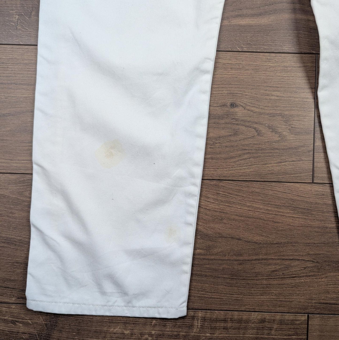 White Wrangler Workwear Carpenter Cargo Pants Straight Leg W38 L32