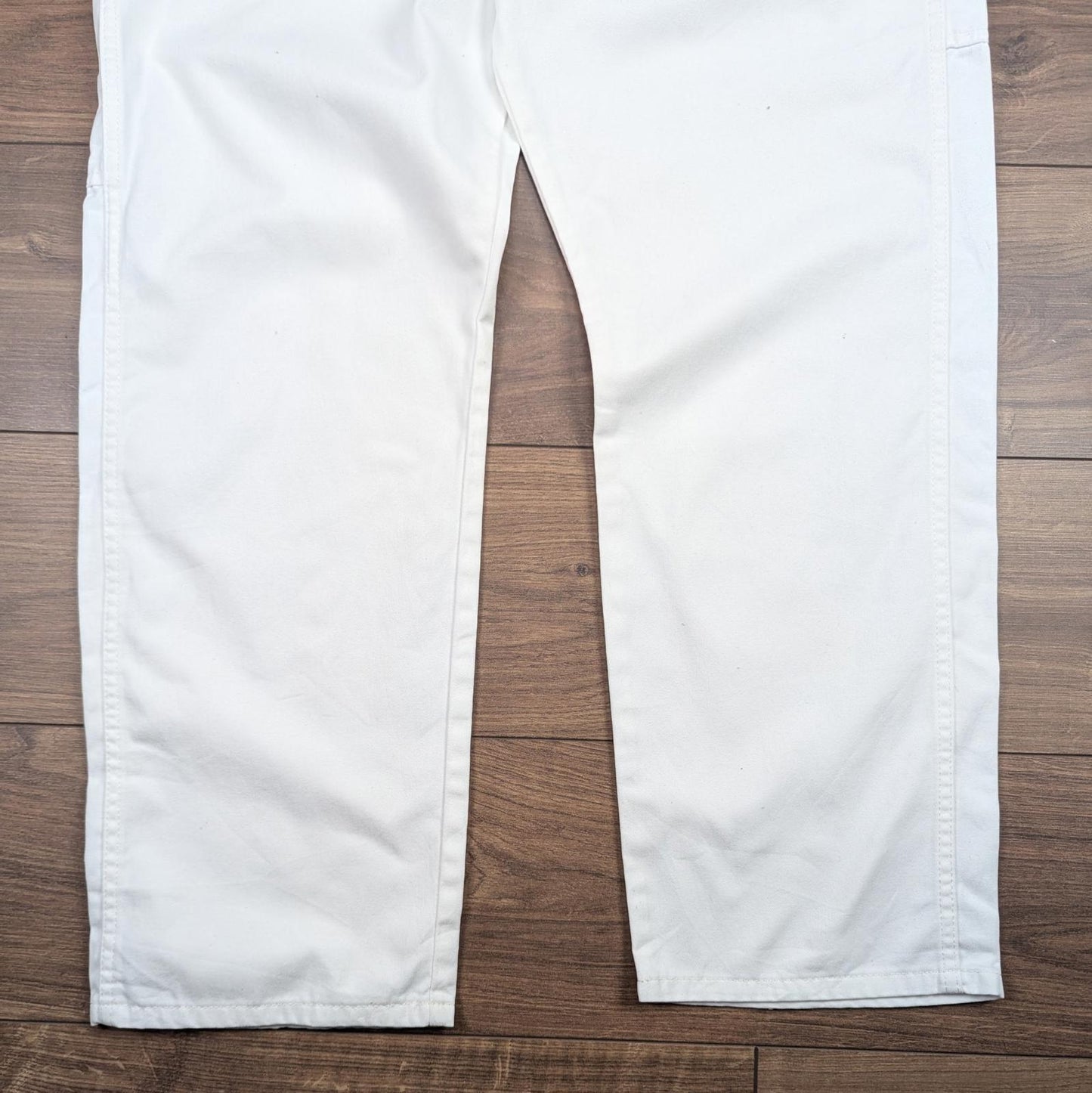 White Wrangler Workwear Carpenter Cargo Pants Straight Leg W38 L32
