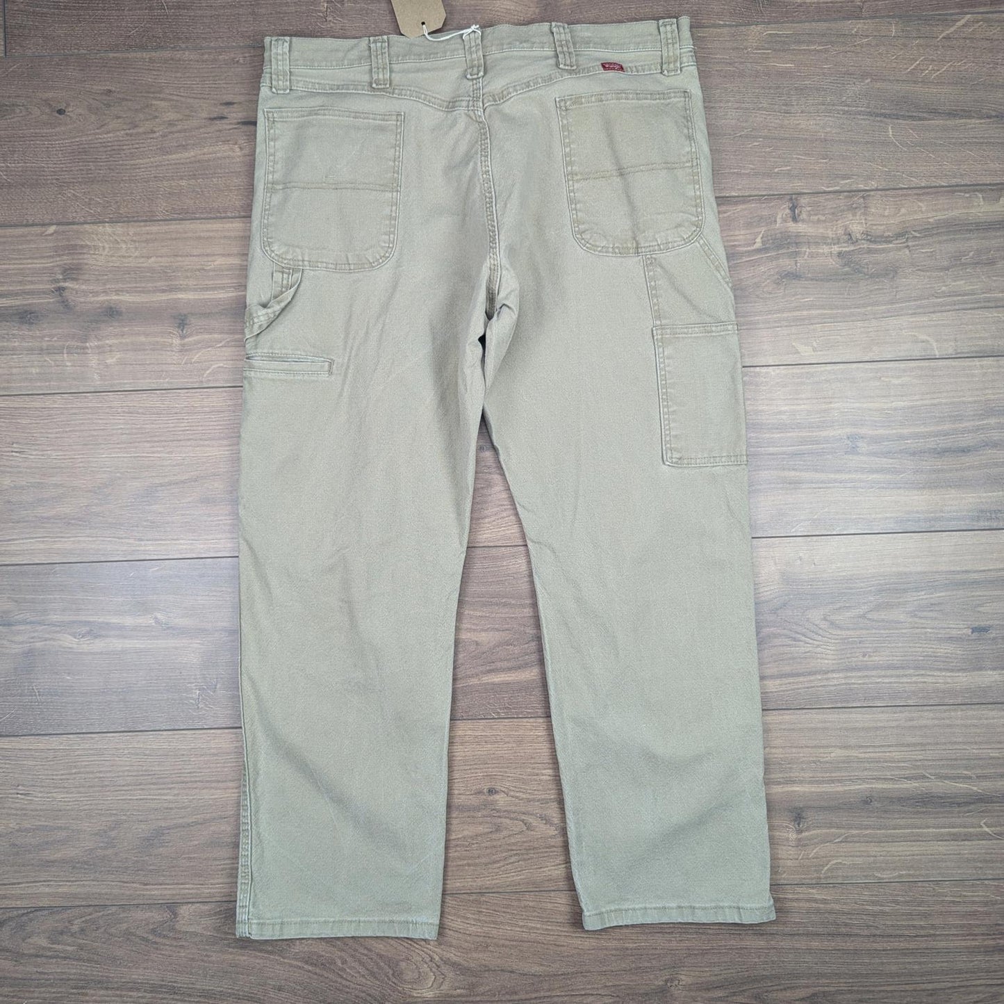 Brown Vintage Wrangler Carpenter Pants Jeans Baggy Cargo Straight Leg W38 L30