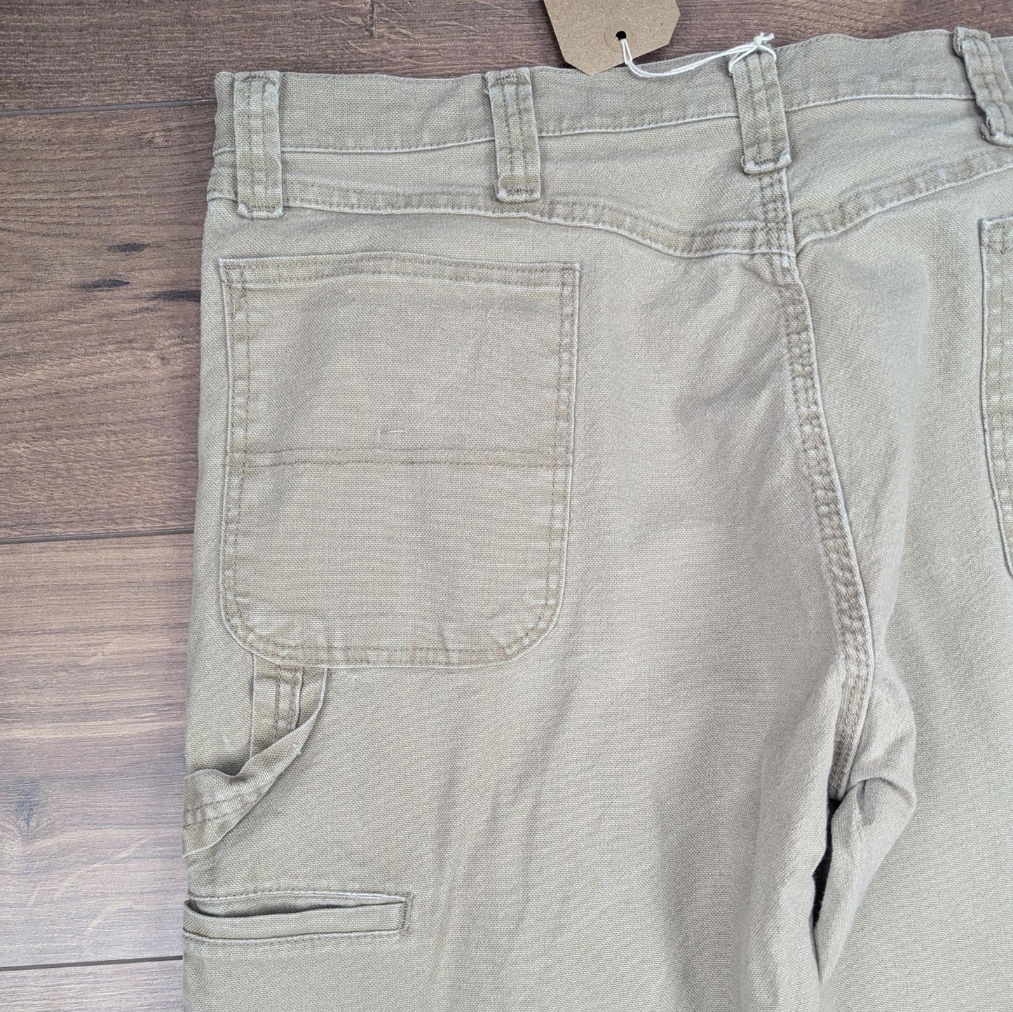 Brown Vintage Wrangler Carpenter Pants Jeans Baggy Cargo Straight Leg W38 L30