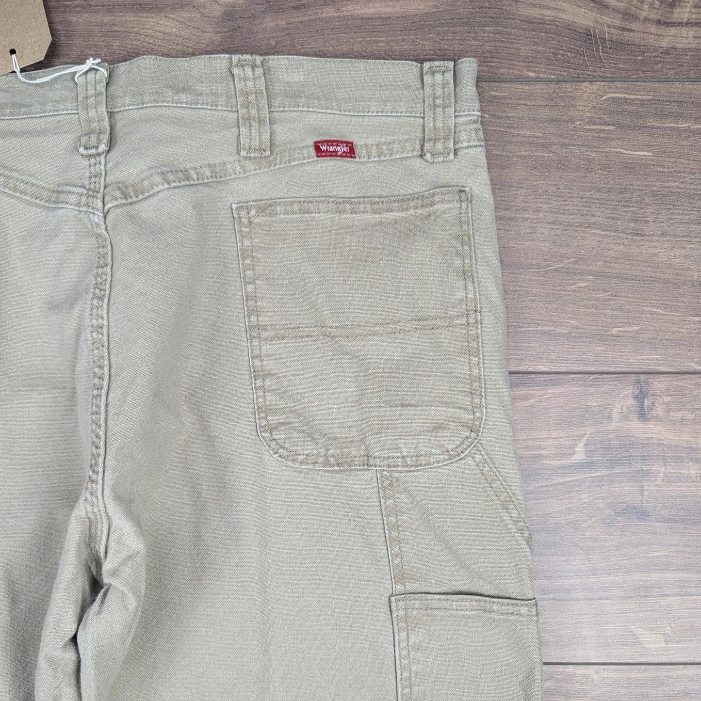 Brown Vintage Wrangler Carpenter Pants Jeans Baggy Cargo Straight Leg W38 L30