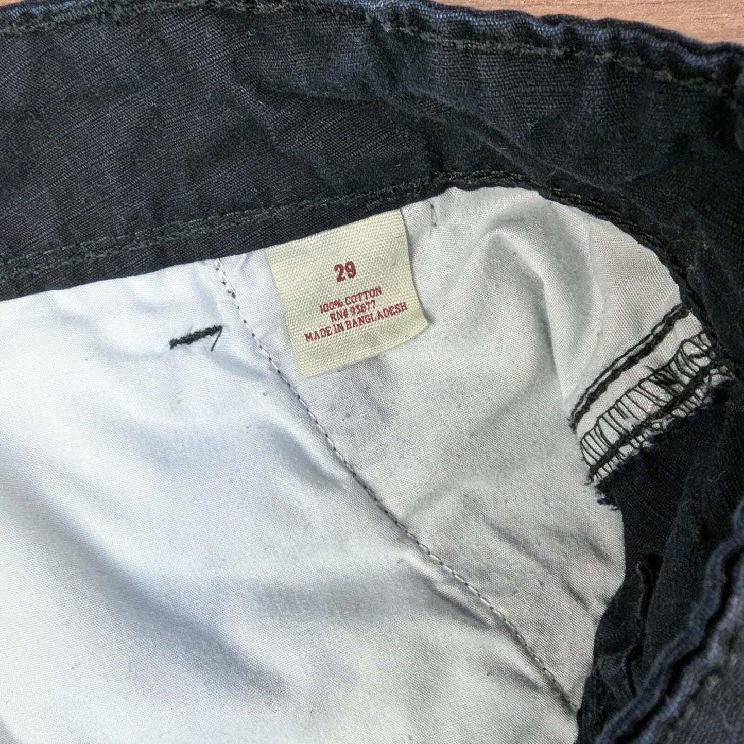 Vintage 2000s Black Arizona Jeans Cargo Utility Shorts W29