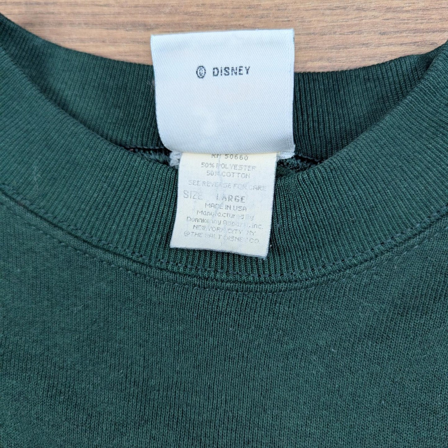 Vintage 1990s Embroidered Disney Mickey Mouse Retro Sweatshirt Size L
