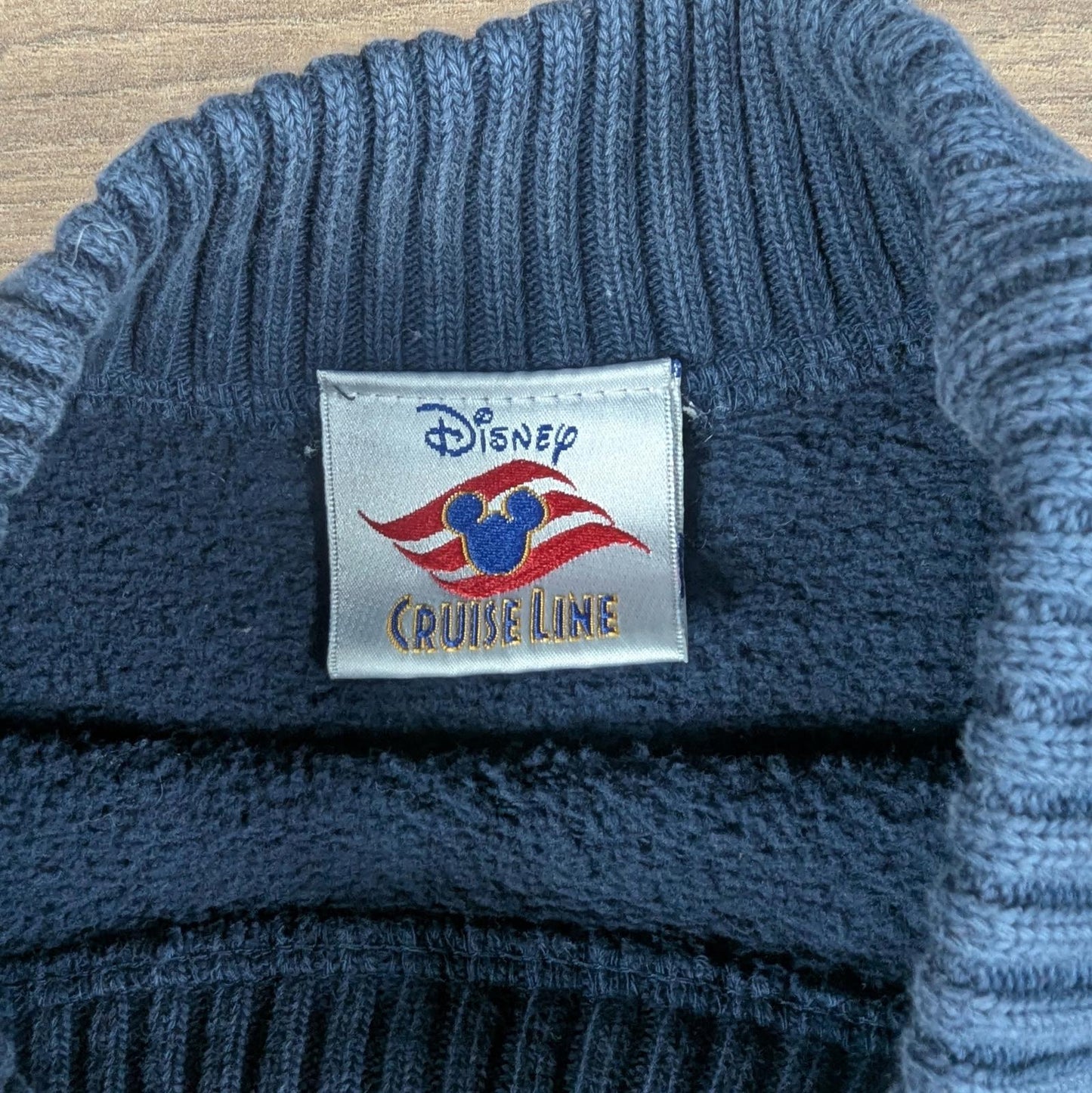 1990s Vintage Disney Cruise Line Navy Embroidered Sweatshirt Size XXL