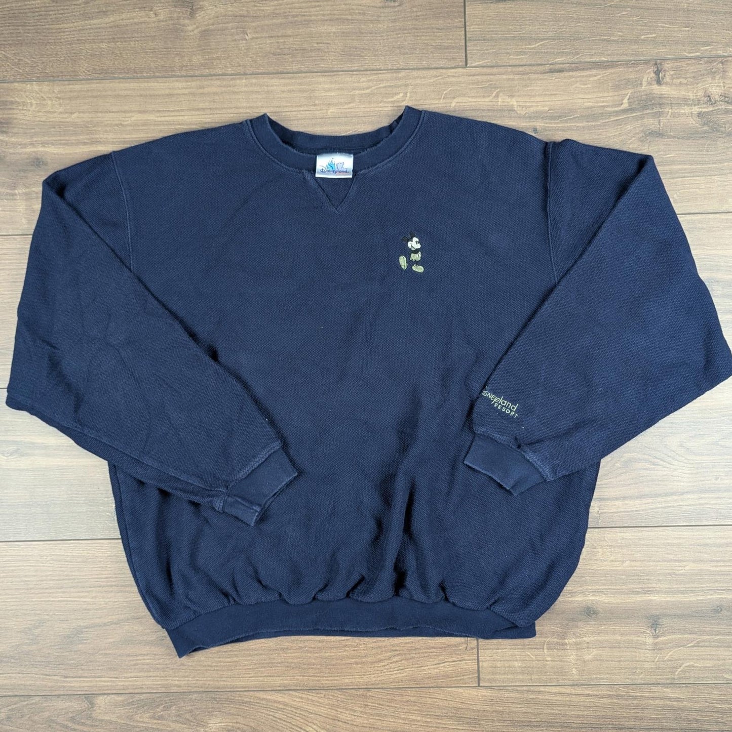 Early 2000s Vintage Disney Mickey Mouse 100% Cotton Woven Sweatshirt