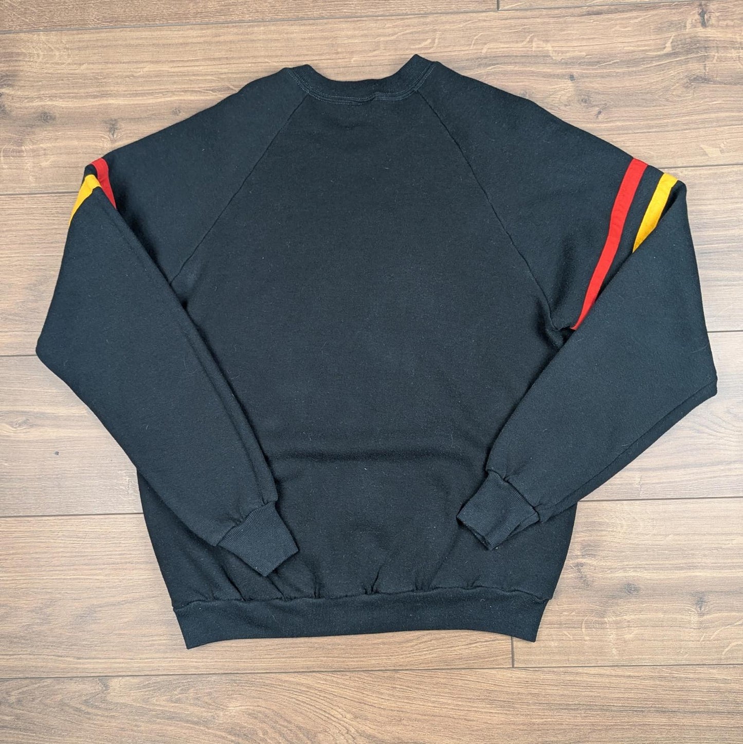 1980s Vintage Disney Mickey Mouse Black Sweatshirt Jumper Size L