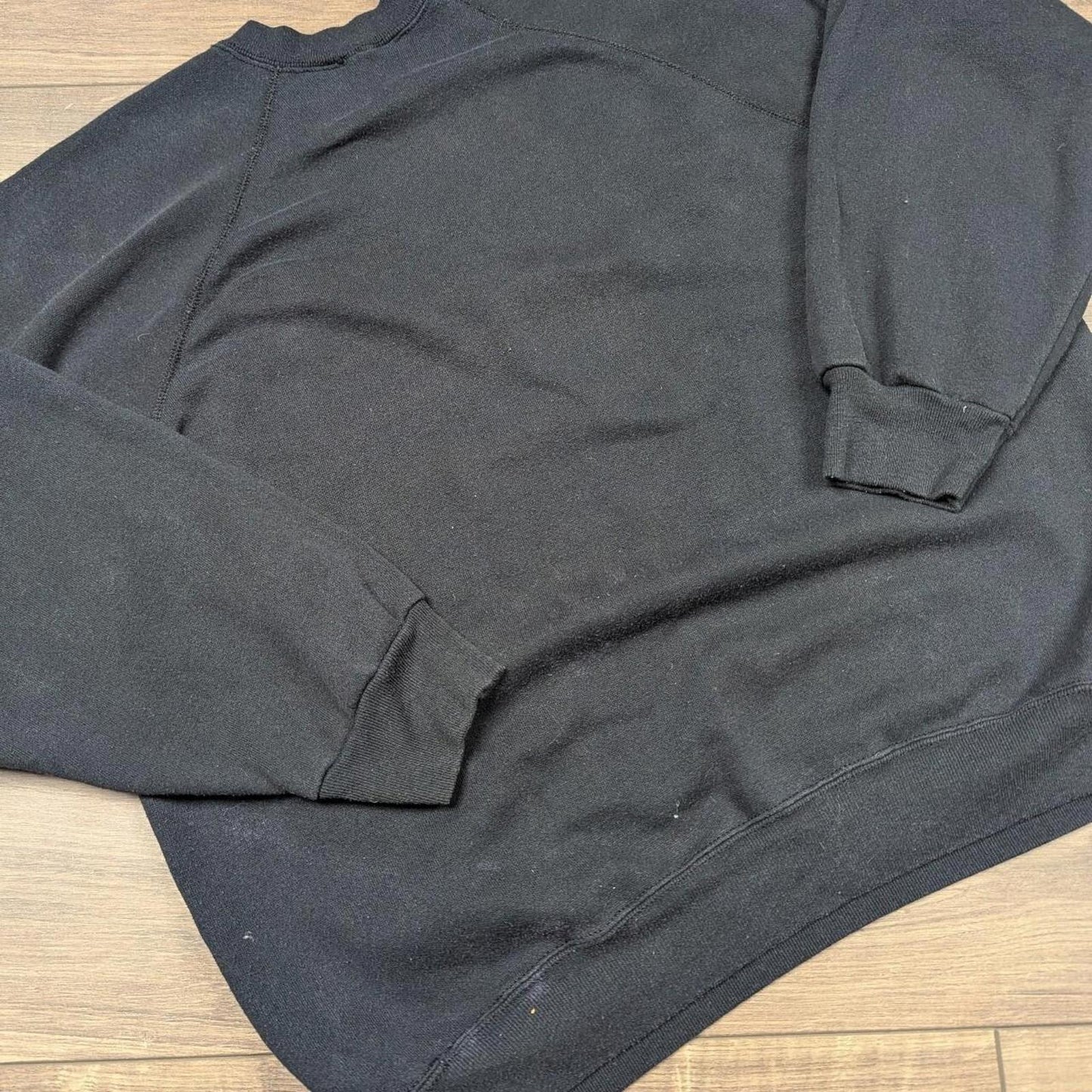 Vintage 1980's Black Modern Art Graphic Sweatshirt Jumper