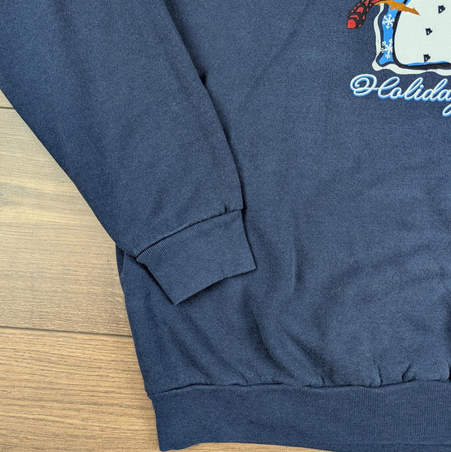 90s Vintage Lee Snowman Holiday Magic Christmas Jumper Sweatshirt Size L