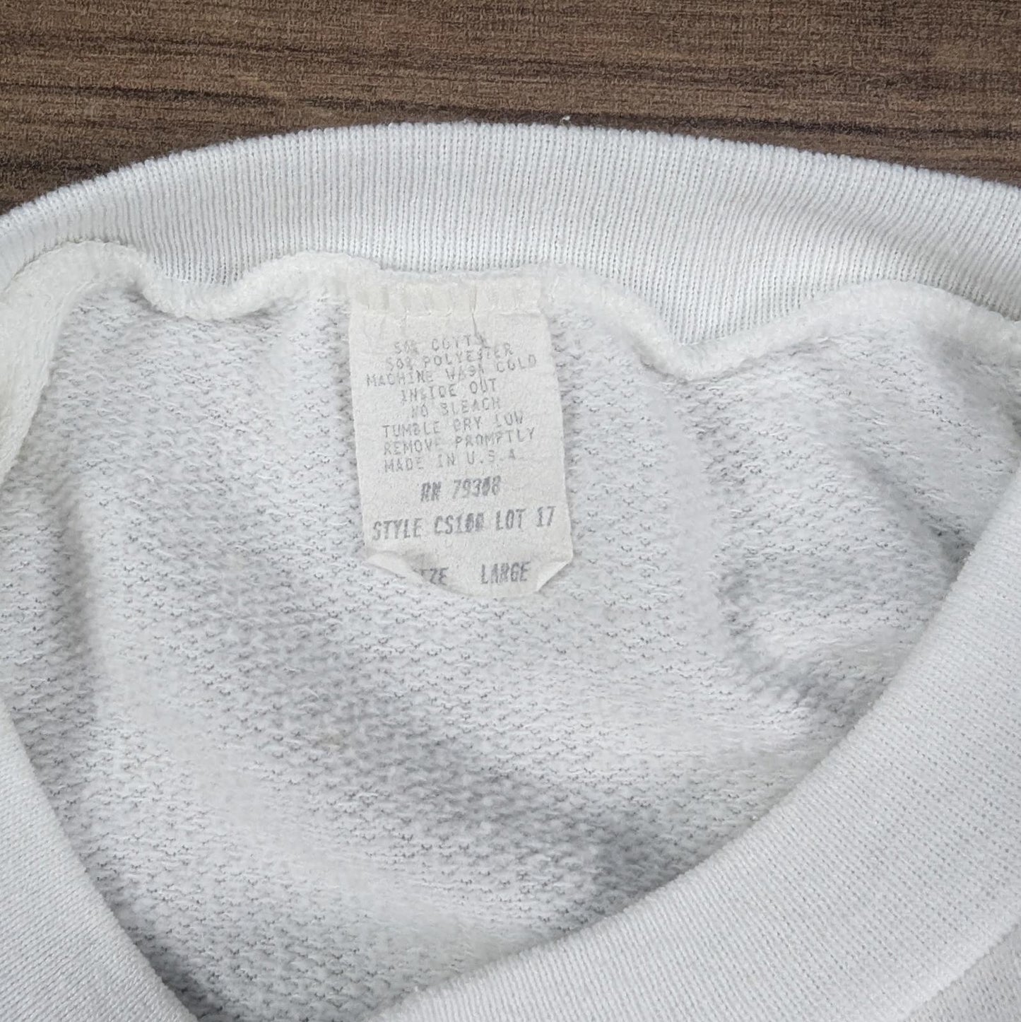 Beary Merry Christmas Graphic White Sweatshirt Jumper Size L