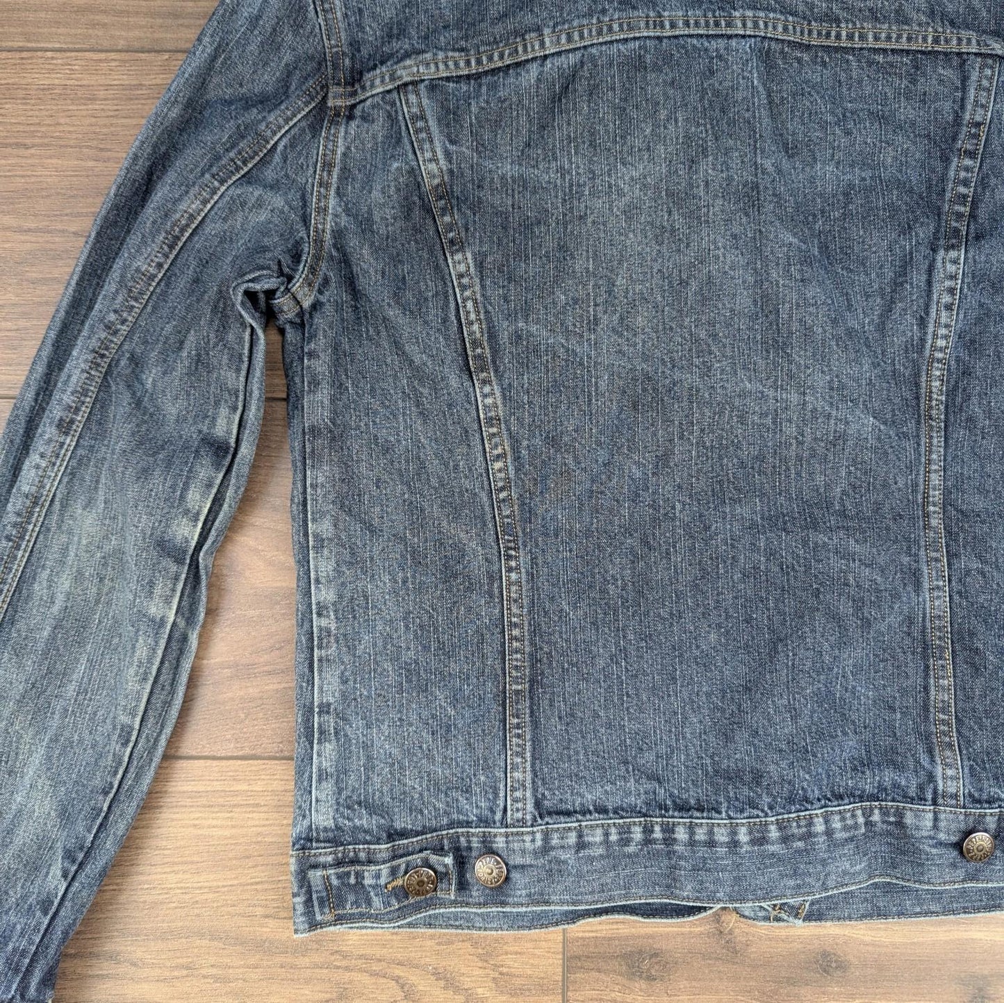 Vintage 2000s Blue Fitted Denim Jacket Size M