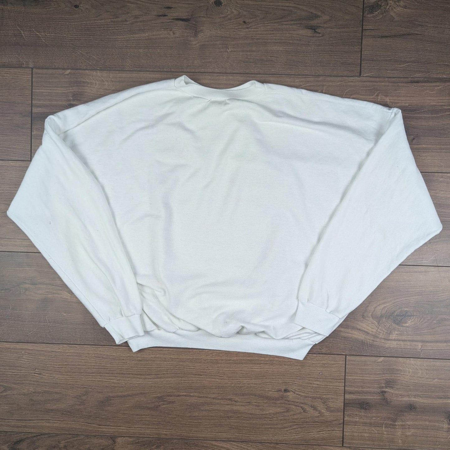 Beary Merry Christmas Graphic White Sweatshirt Jumper Size L