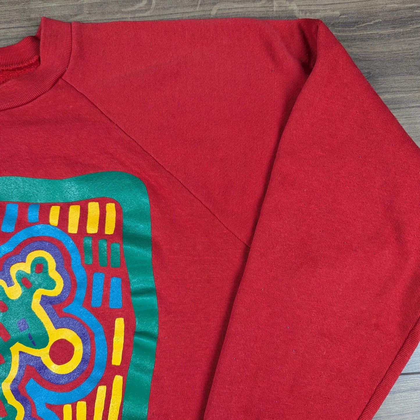 80s Vintage Rudolf Reindeer Retro Christmas Jumper Sweatshirt Size M