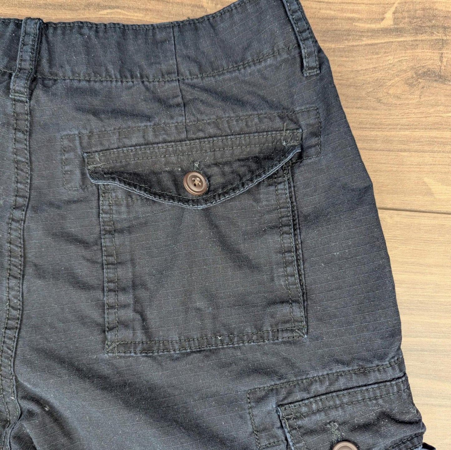 Vintage 2000s Black Arizona Jeans Cargo Utility Shorts W29