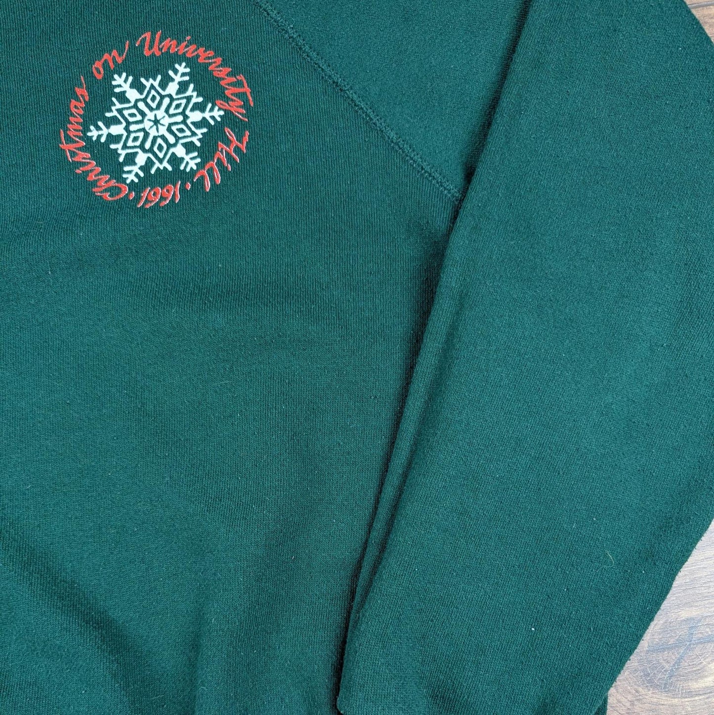 Lee 90s Vintage University Graphic Christmas Jumper Sweatshirt